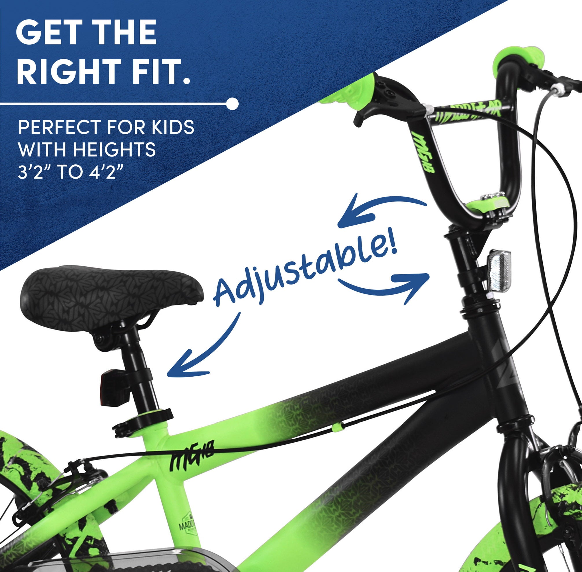 Bicycles 18 Madd Gear MG18 BMX Boy's Bike. Black and Green