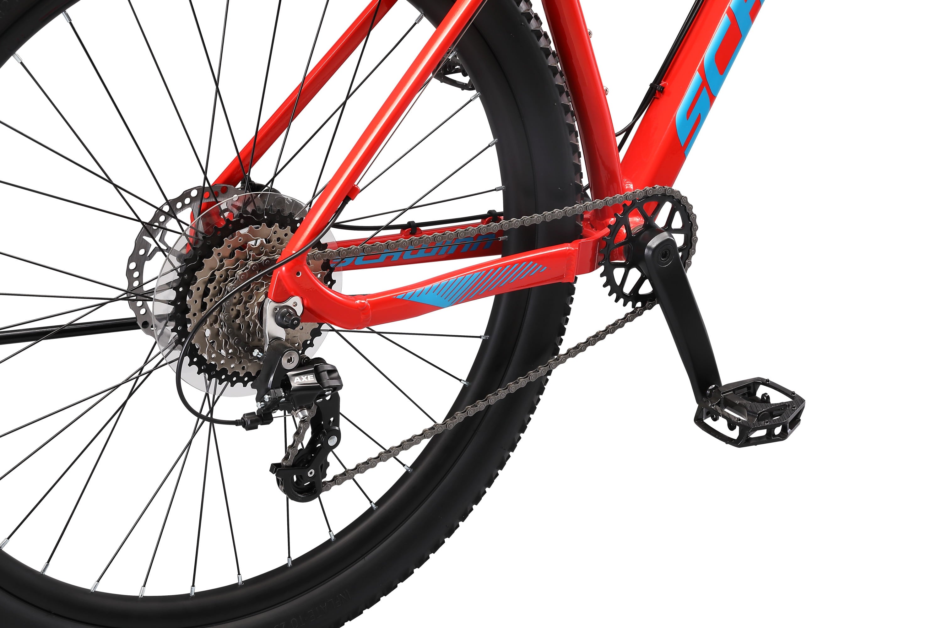 29-in. Axum DP Mens Mountain Bike. Red. 19-in. Frame
