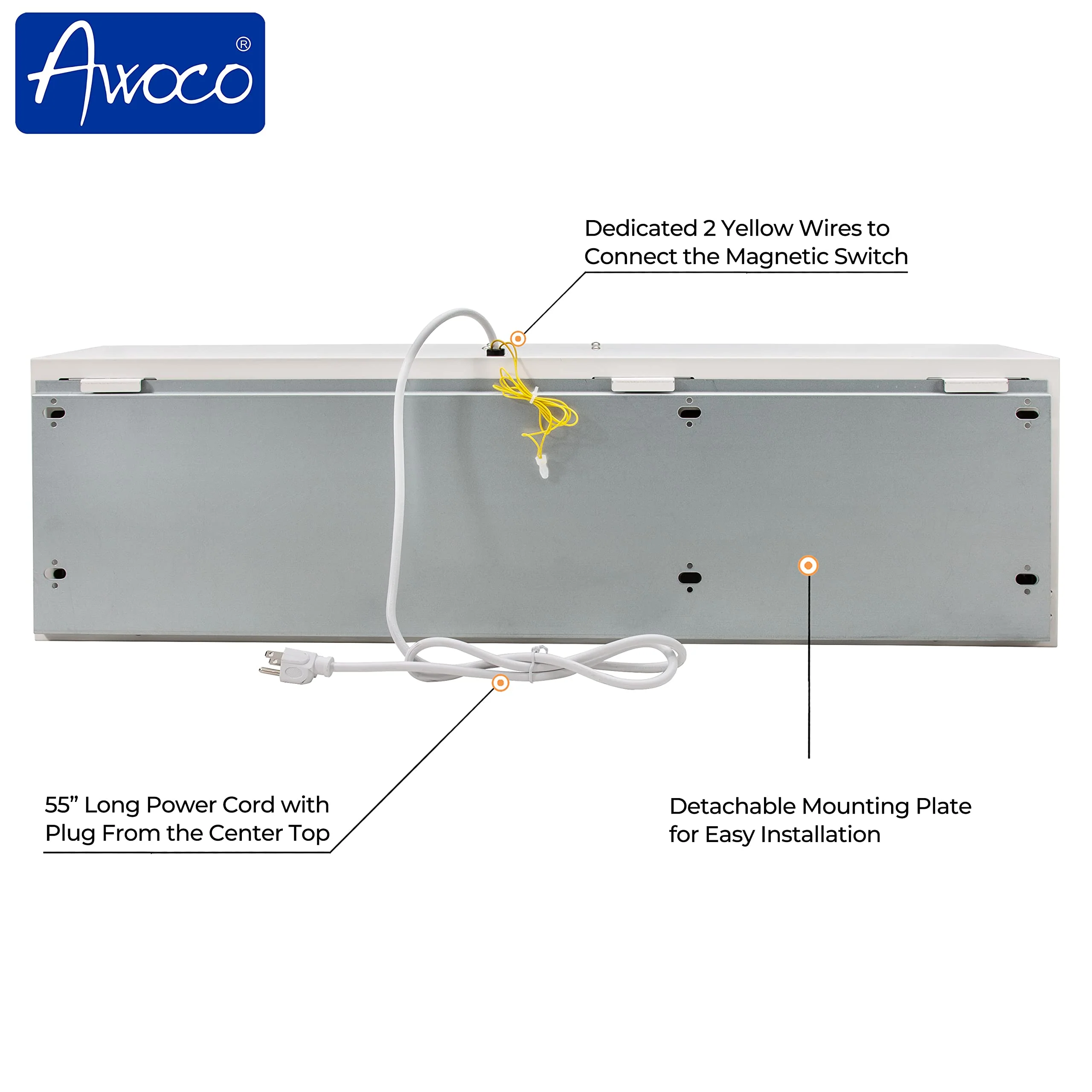 Awoco 36 Super Power 2 Speeds 1200CFM Commercial Indoor Air Curtain
