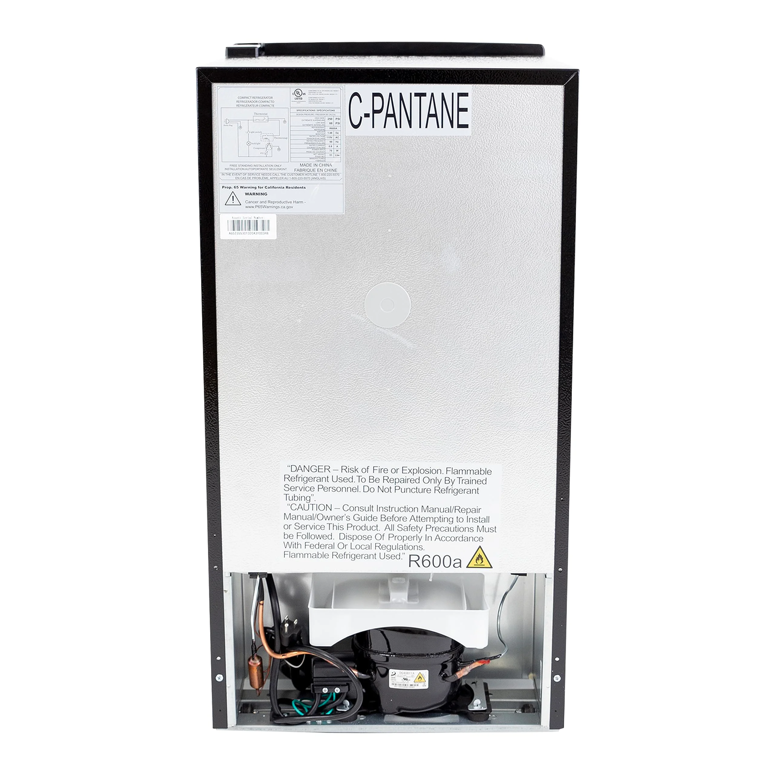 West Bend 3-Cu.Ft Mini Fridge with Freezer Retro-Styled