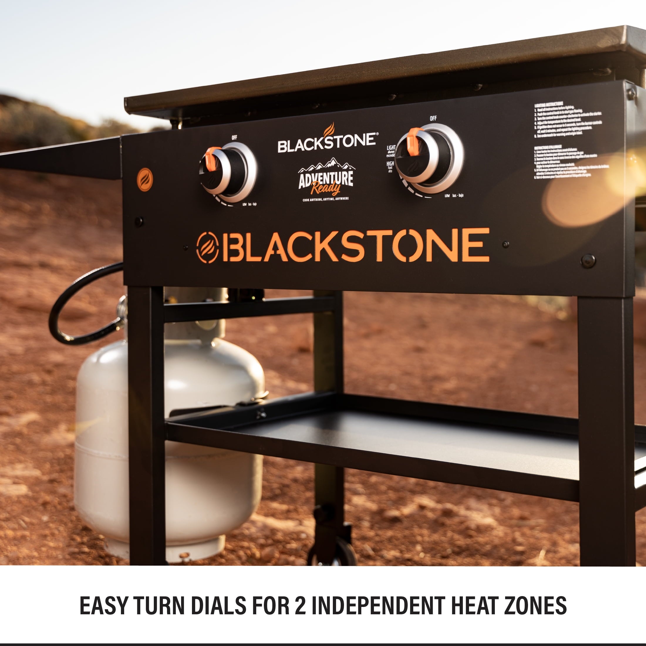 Adventure Ready 2-Burner 28 Griddle Cooking Station