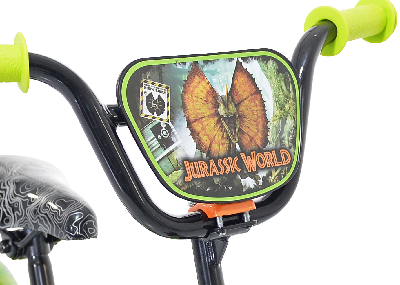 World? 12-inch Raptor Boy's Bicycle with Training Wheel. Green and Orange