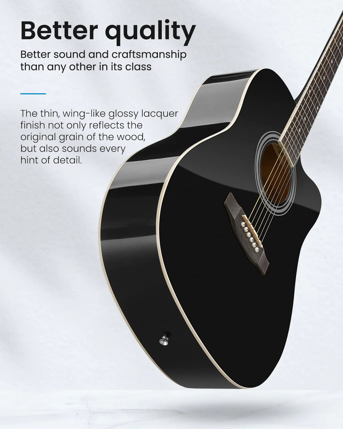 Moukey 41 Acoustic Guitar for Beginner Adult Teen