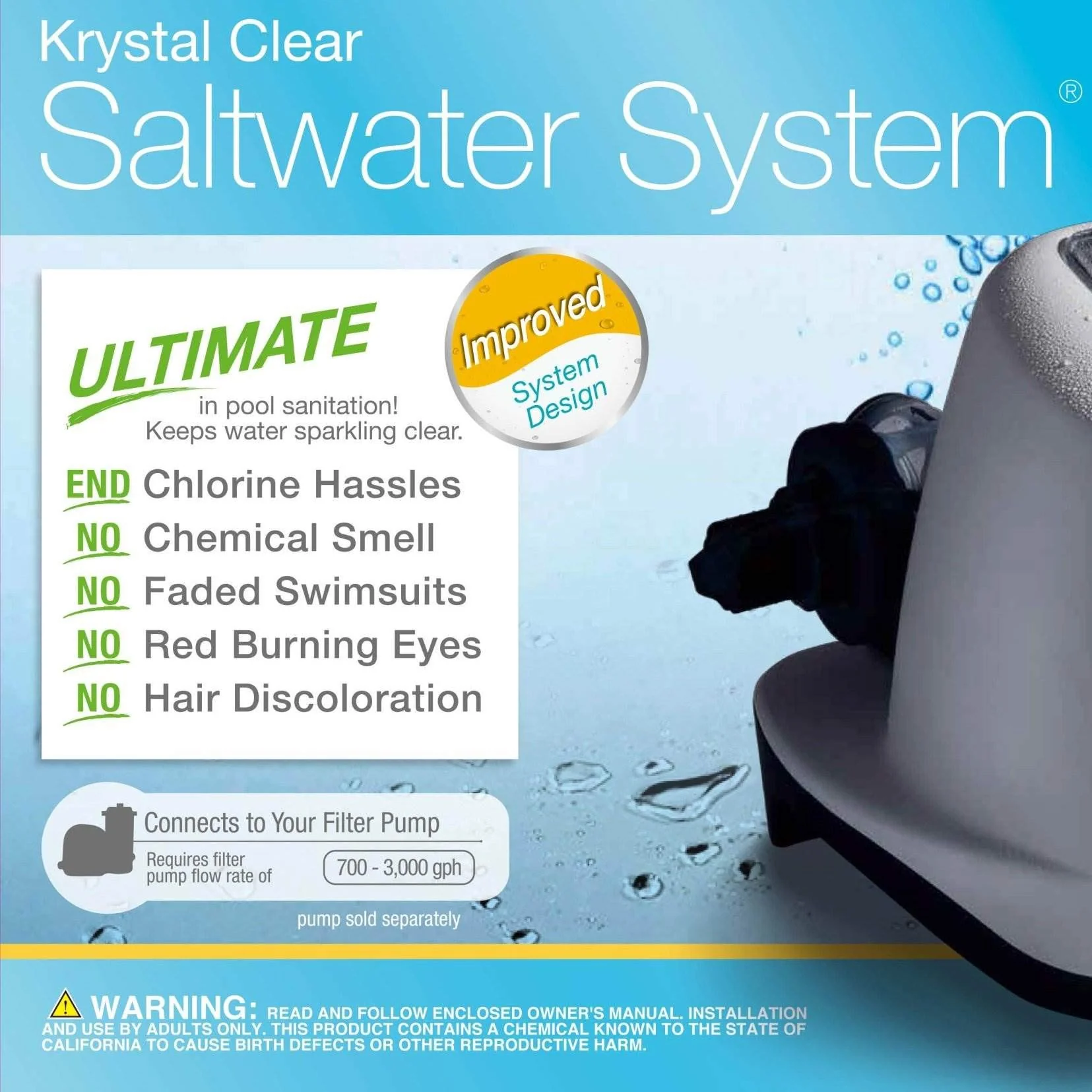 Intex 120V Krystal Clear Saltwater System with E.C.O
