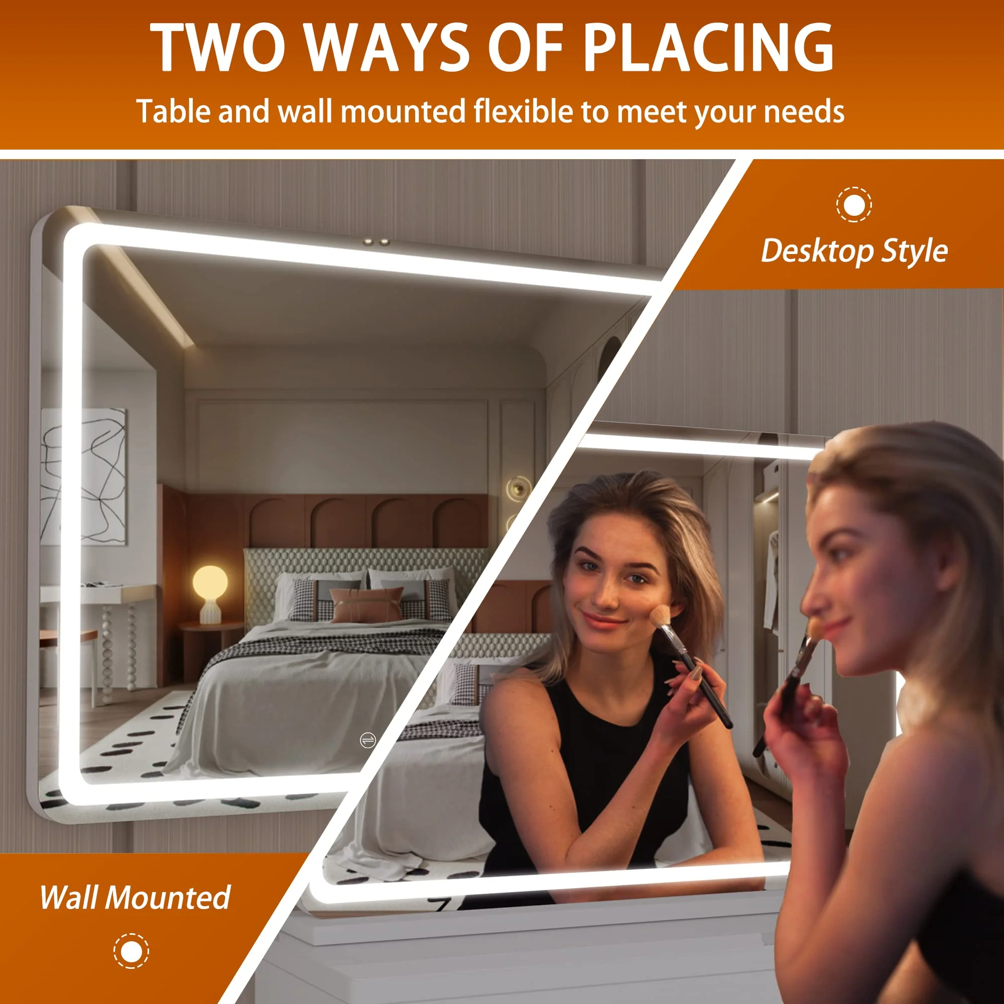 Hasipu 32 x 22 LED Vanity Mirror with Lights