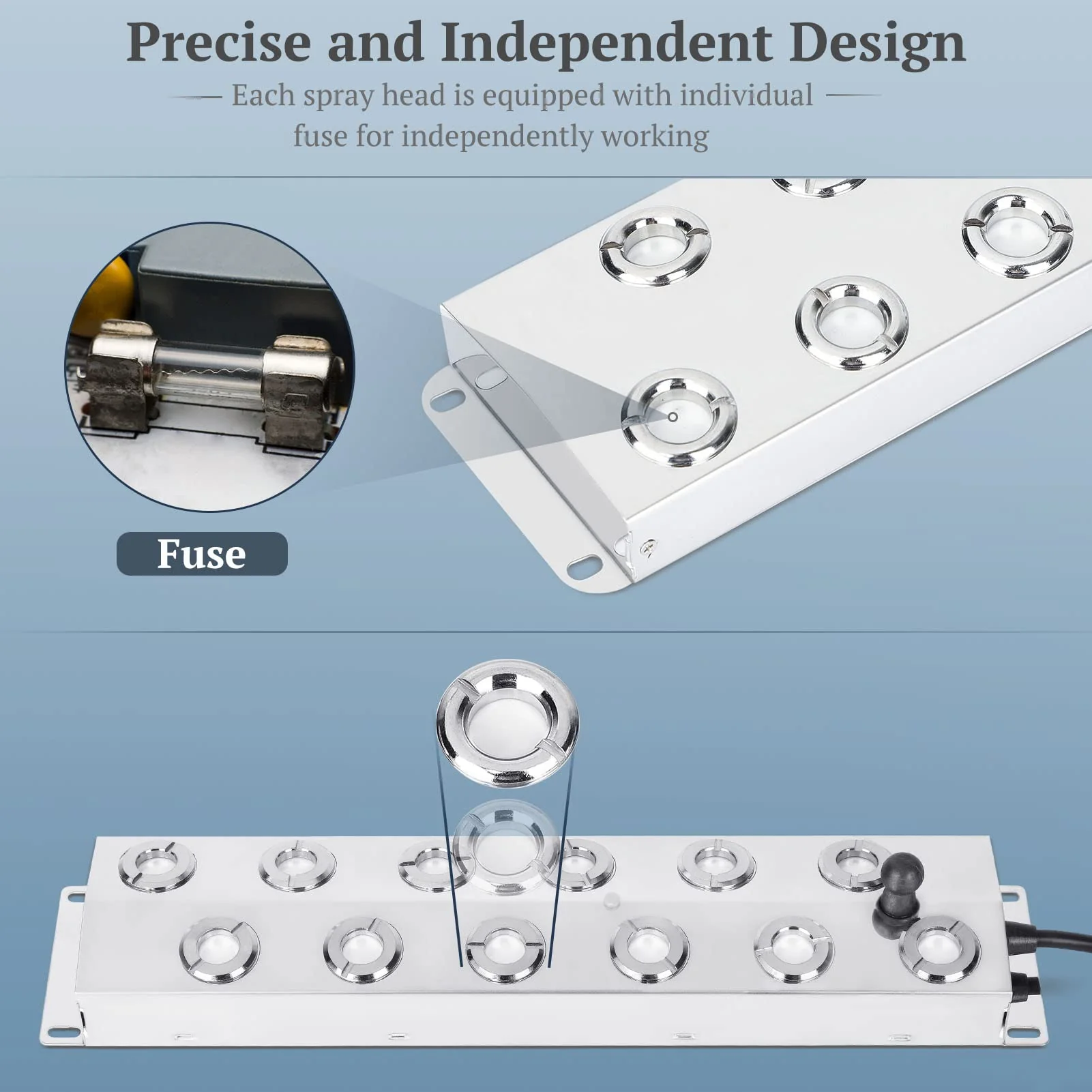 CEED4U Ultrasonic Fogger. 12 Head Ultrasonic Mist Maker