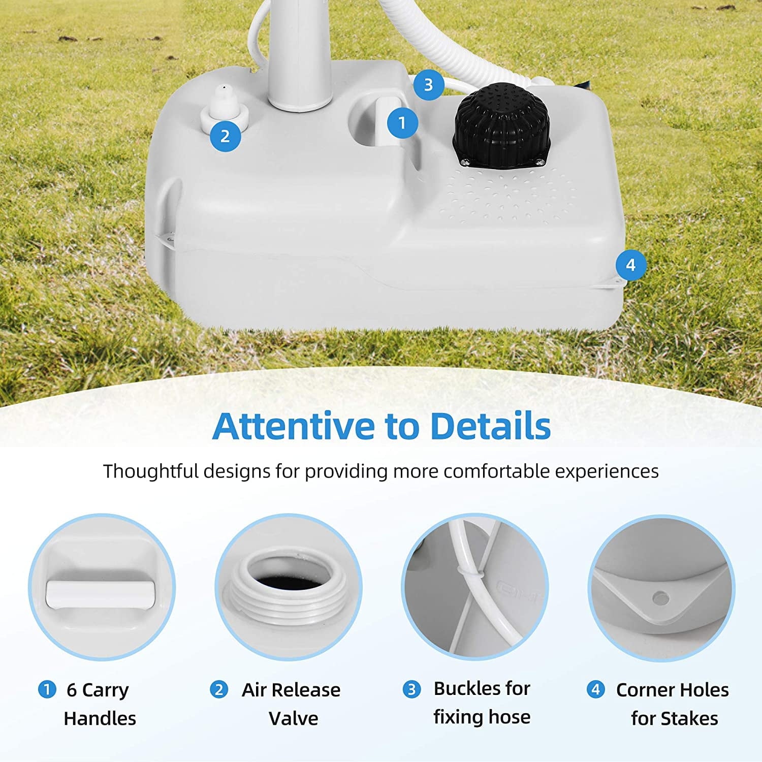 Portable Sink Camping Hand Washing Station with 17 L Wash Basin Stand for Outdoor Camping