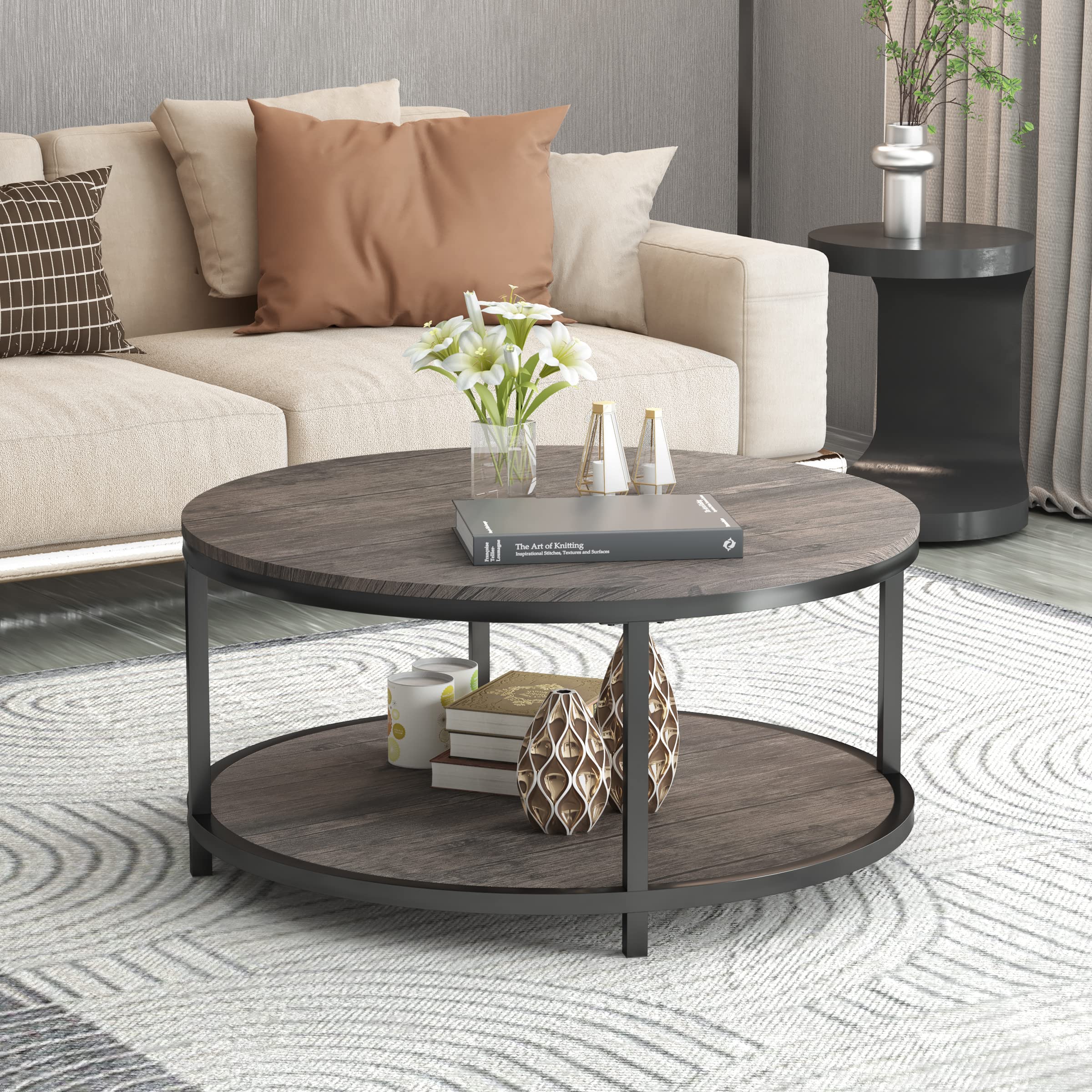 NSdirect Round Coffee Table. 36 Coffee Table for Living Room