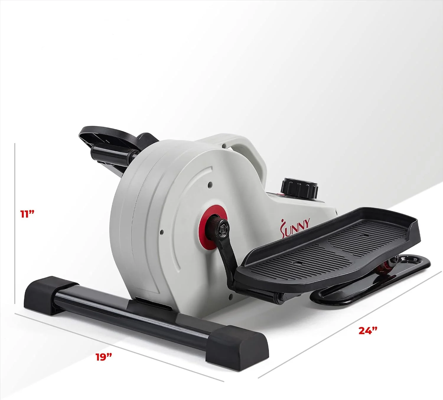 Sunny Health & Fitness Fully Assembled Magnetic Under Desk Elliptical Peddler