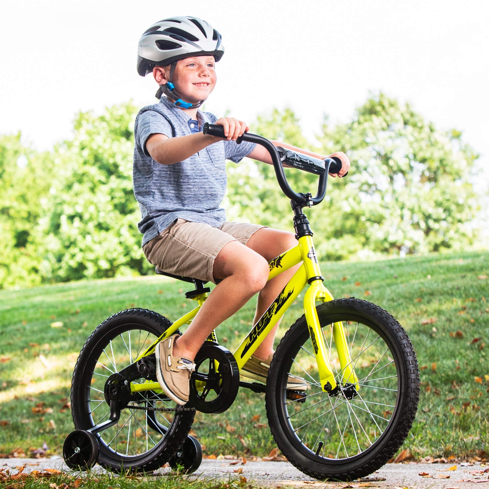 18 in. Rock It Boy Kids Bike. Neon Powder Yellow