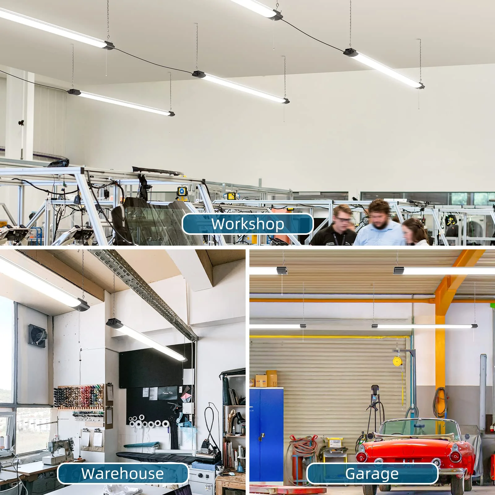 Barrina 4FT Linkable LED Shop Light for Garage