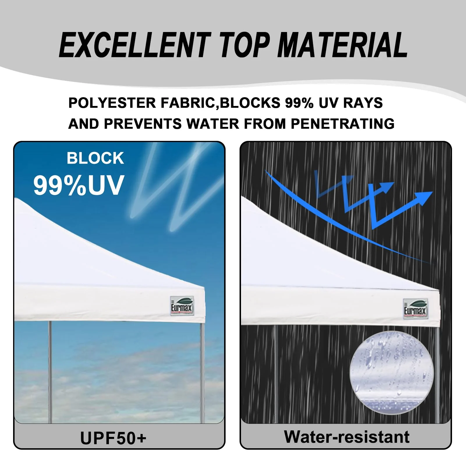 Eurmax 10x10ft Patio Pop Up Canopy Tent for Outdoor