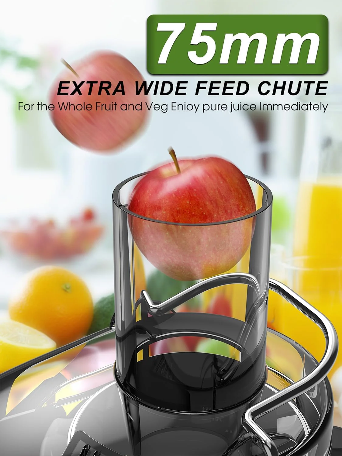 Loilat 1200W Juicer Machine with 3 Feed Chute