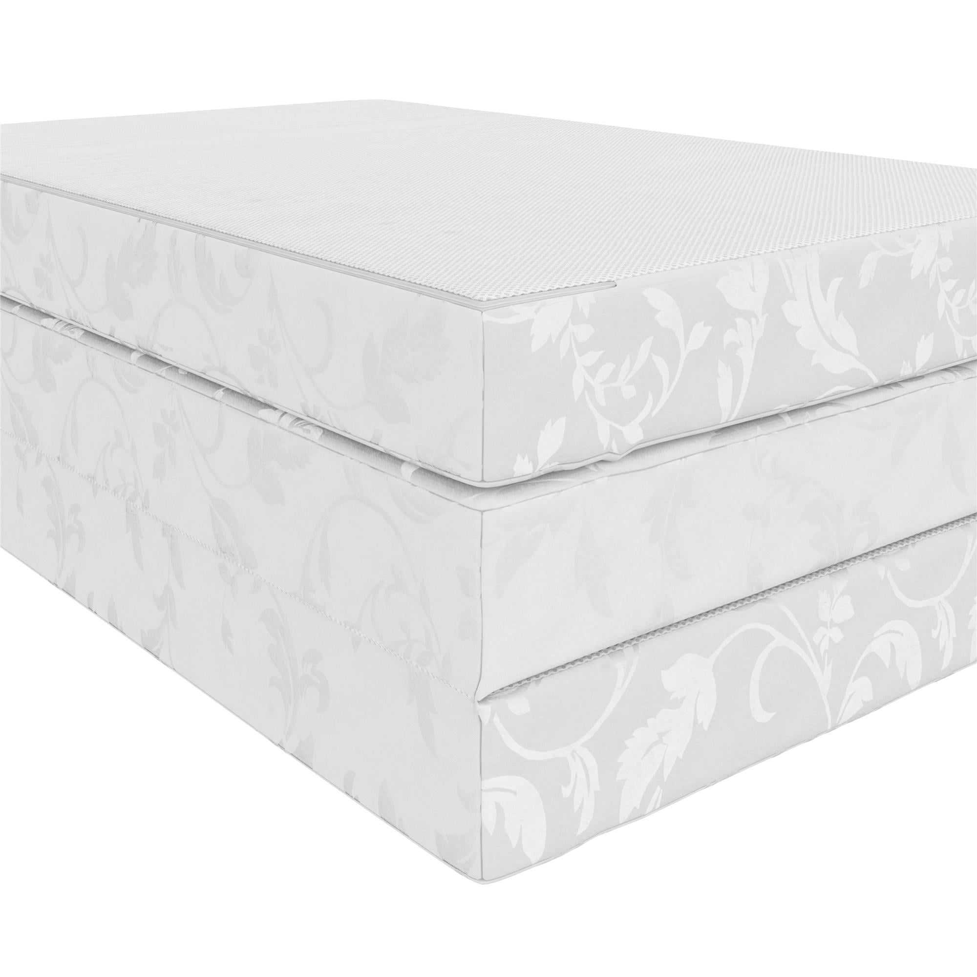 Aries 4-Inch Tri Folding Mattress with Carry Bag and Washable Cover. Twin Size