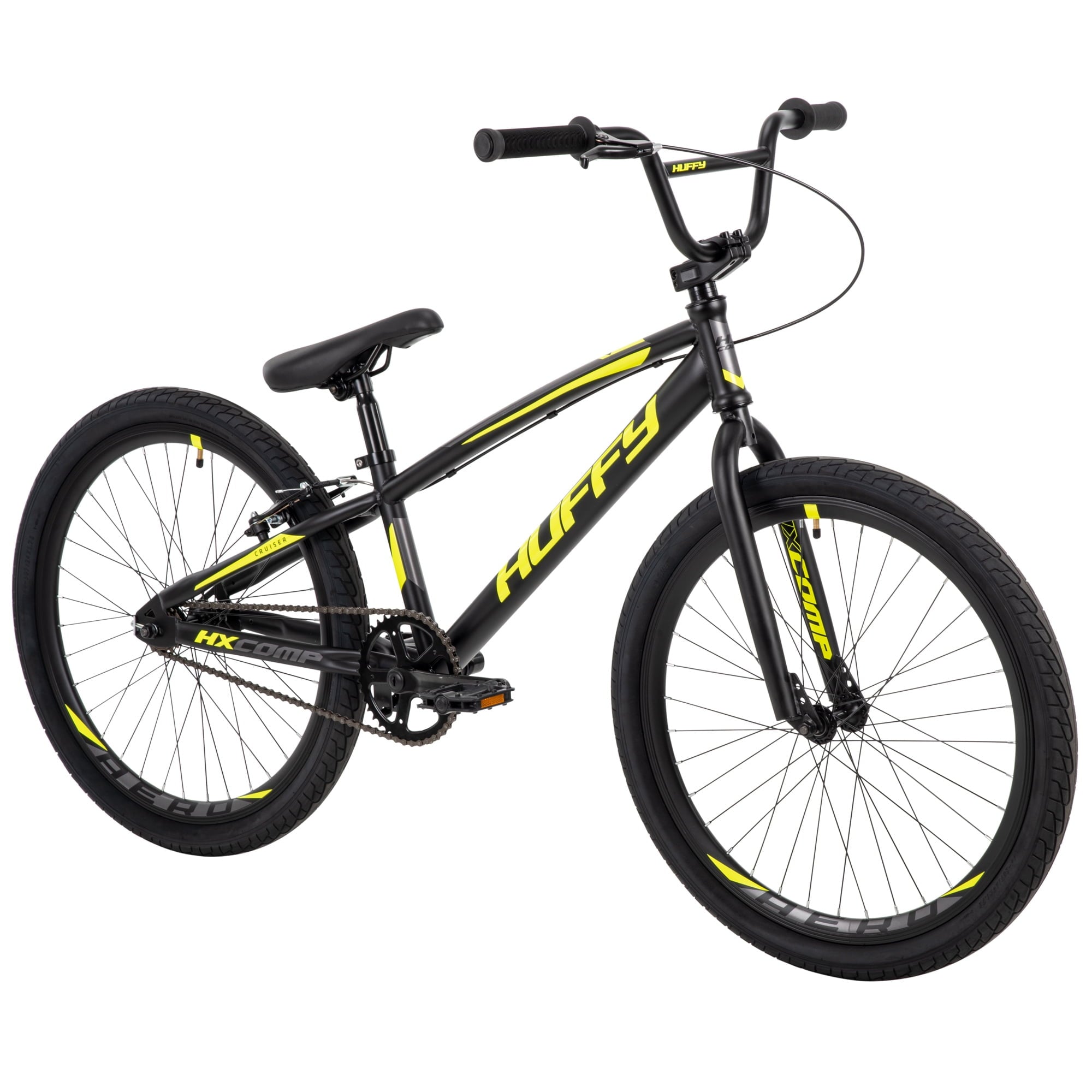 HX Cruiser 24-inch BMX Bike for Boys. Black/Yellow