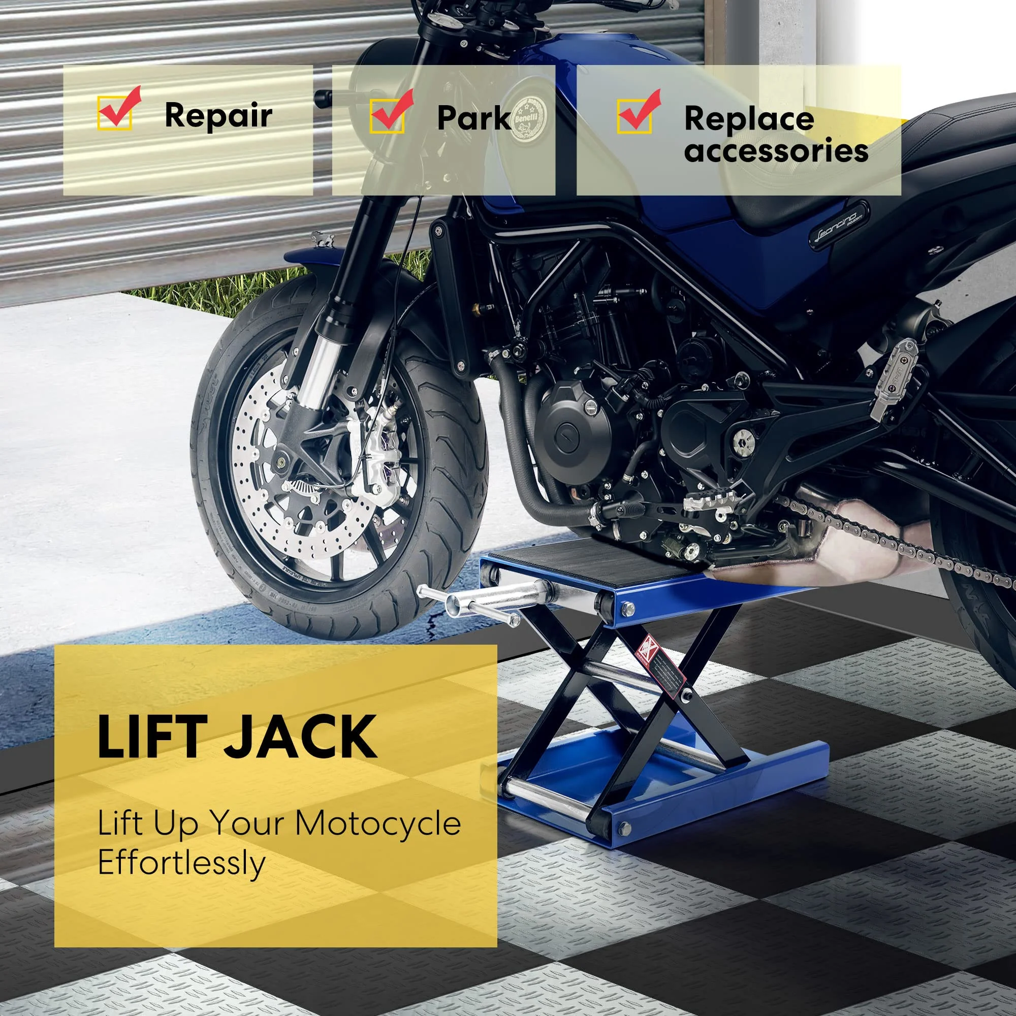 VIVOHOME 1100 LBS Capacity Motorcycle Lift