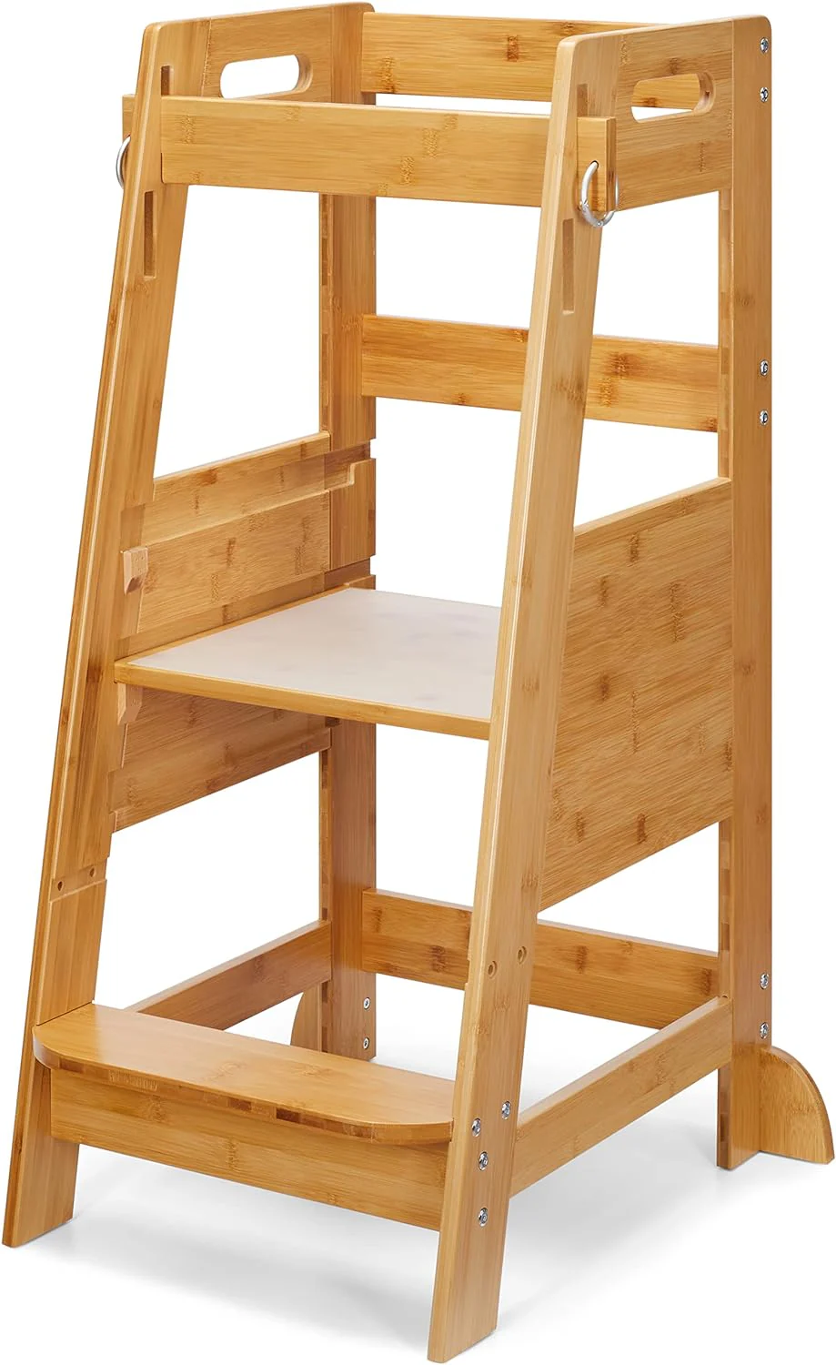 TOETOL Bamboo Toddler Kitchen Step Stool