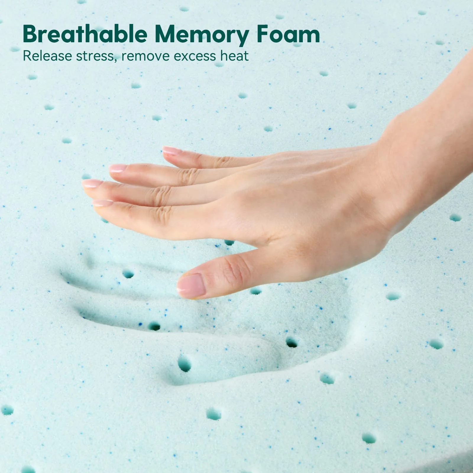 BABELIO Dual-Sided Memory Foam Toddler Mattress