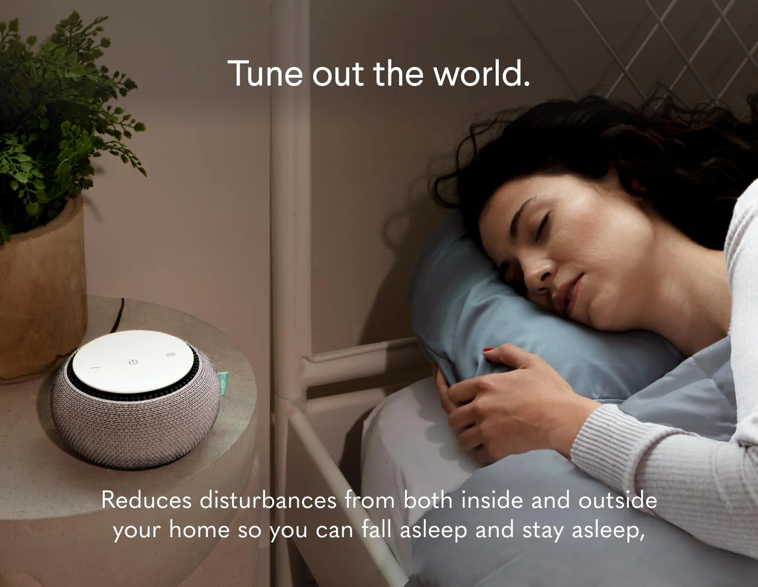 SNOOZ Smart White Noise Machine with Real Fan Inside