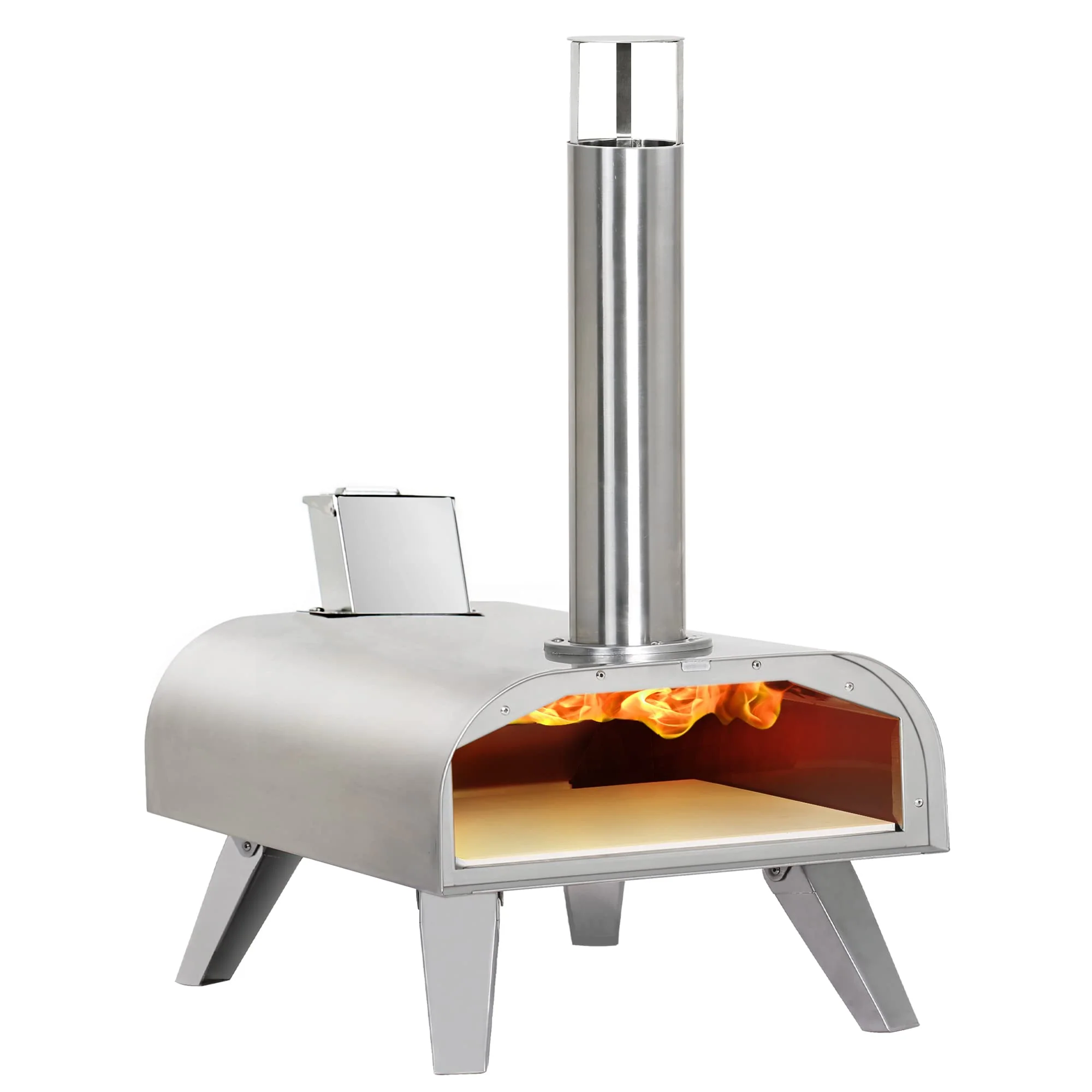 BIG HORN OUTDOORS Portable Stainless Steel Pizza Grill Oven