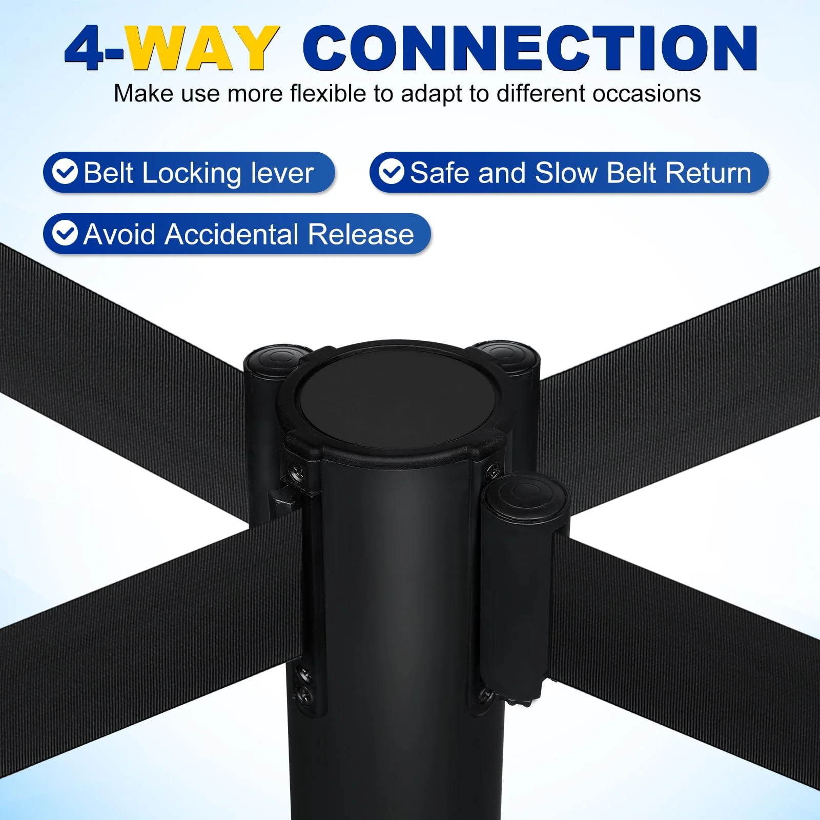 XPCARE Crowd Control Stanchion. 6 Pieces Stanchion Set
