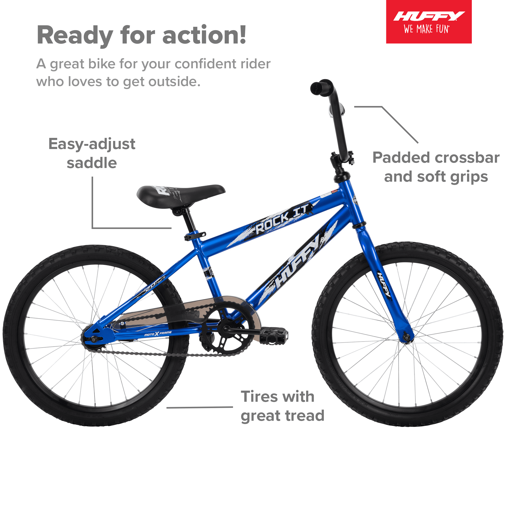 20 in. Rock It Boy Kids Bike. Royal Blue