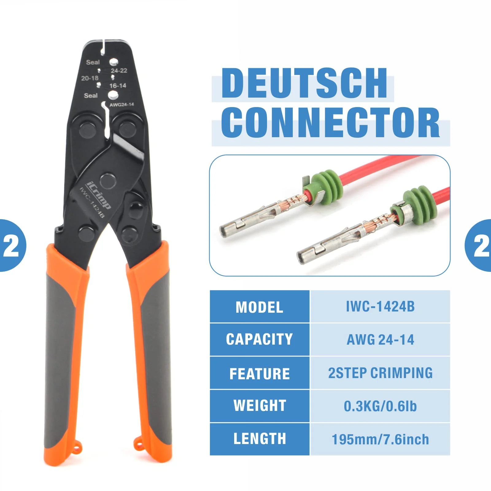 IWISS iCrimp Wire Crimping Tool Kit with Connector