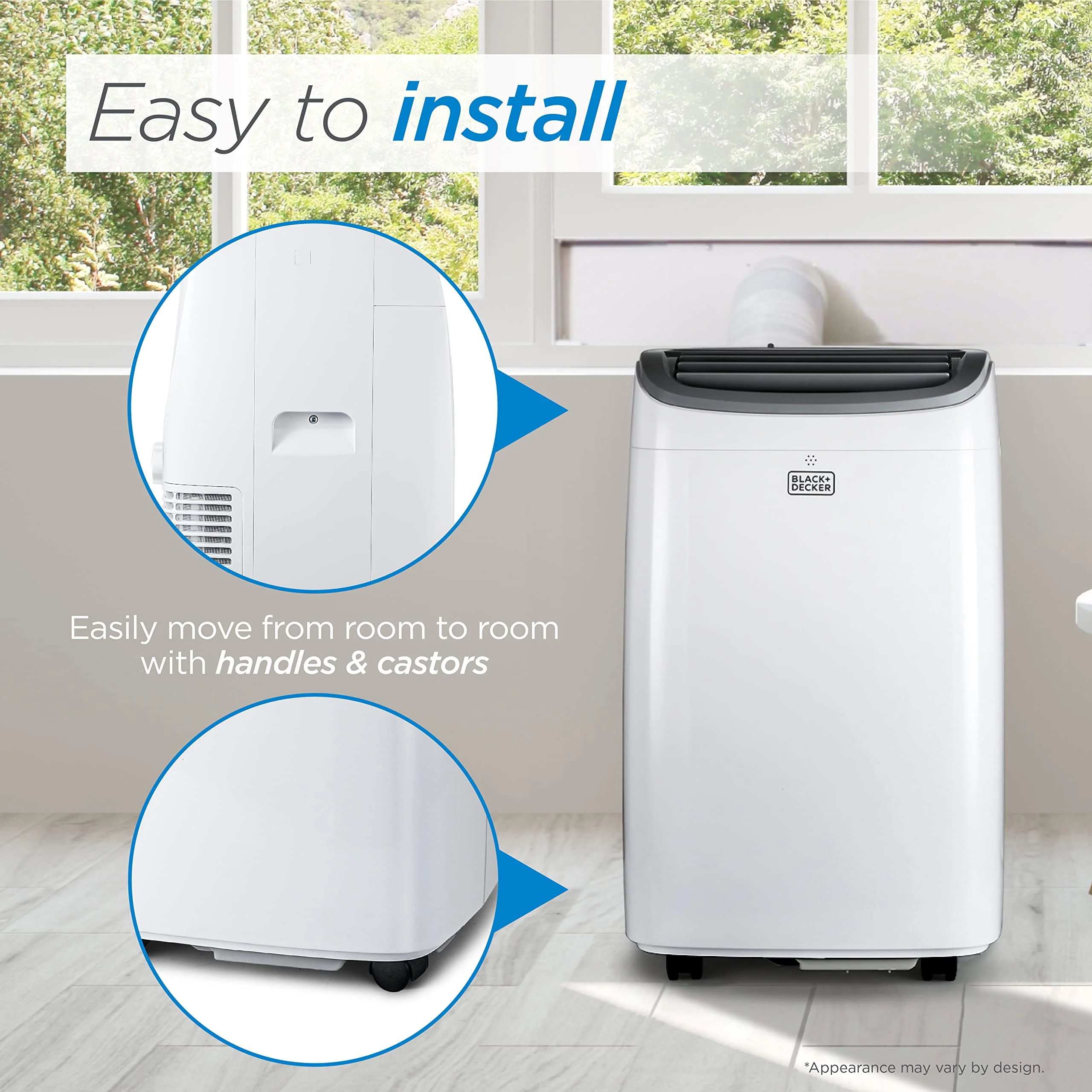 BLACK+DECKER 8.000 BTU Portable Air Conditioner up to 350 Sq.Ft