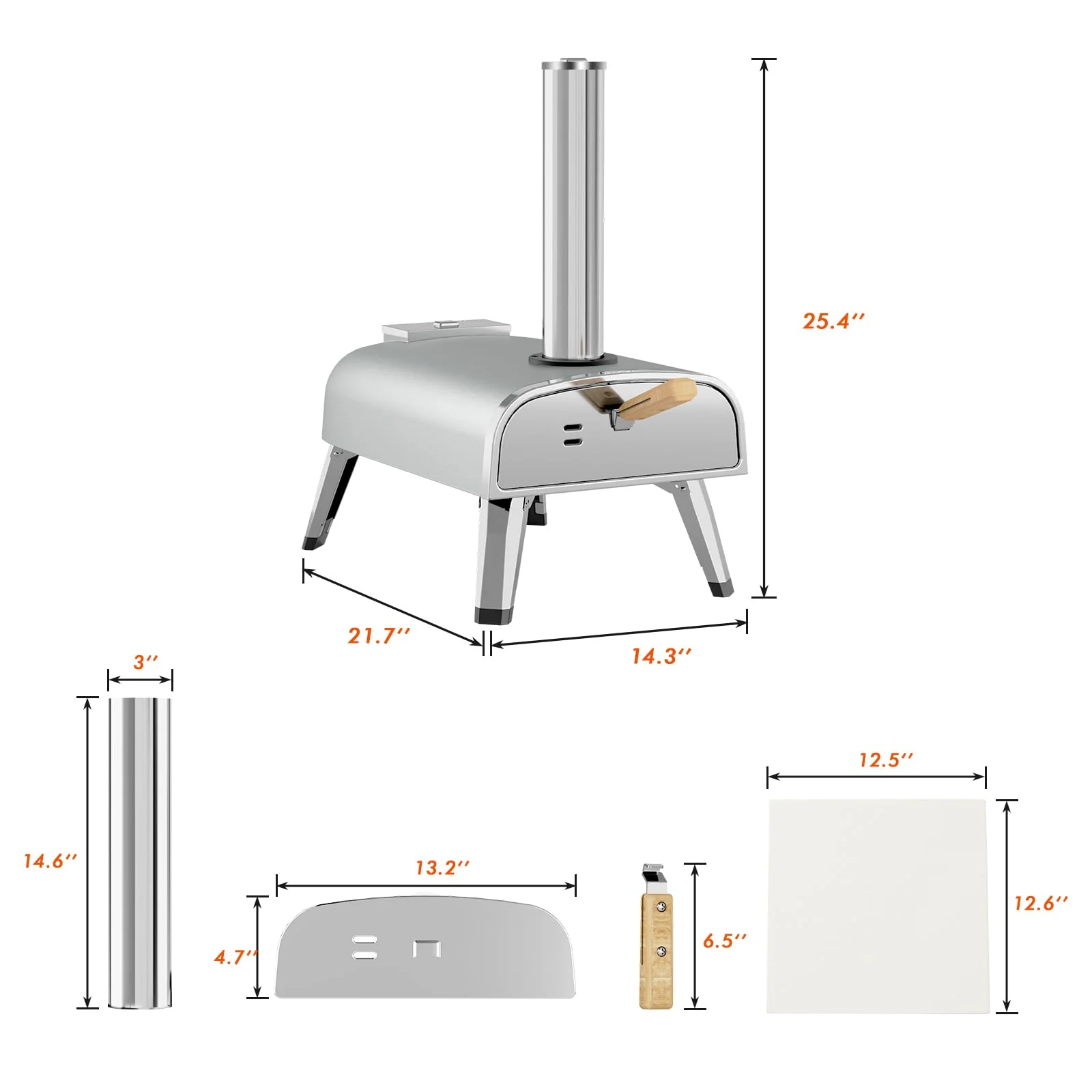 aidpiza Outdoor 12 Wood Fired Pizza Ovens