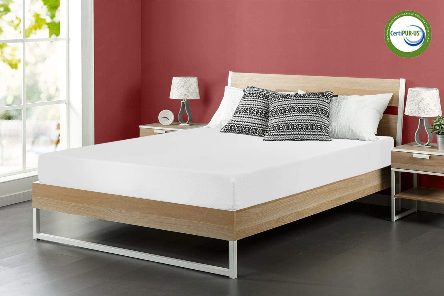 Mattress. 8-inch Gel Memory Foam Mattress Queen Size for Cool Sleep & Pressure Relief. Medium Firm Mattresses CertiPUR-US Certified/Bed-in-a-Box/Pressure Relieving. Queen Size
