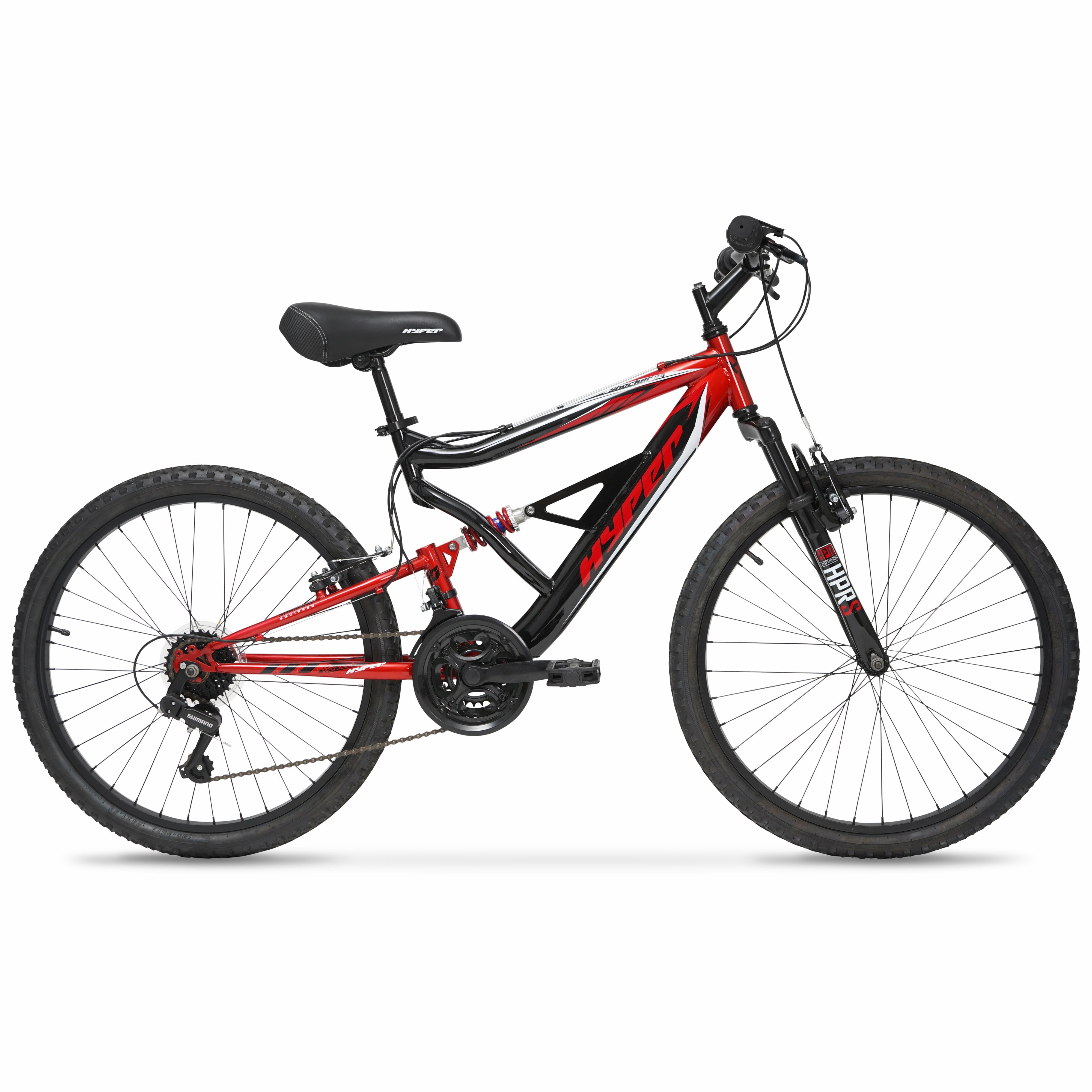 Bicycle 24 Shocker Mountain Bike. Kids. Red and Black