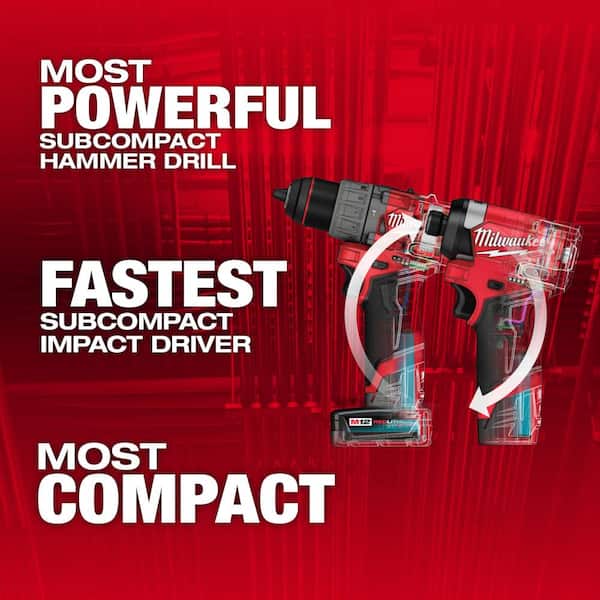 M12 FUEL 12-Volt Cordless Hammer Drill and Impact Driver with M12 23-Gauge Pin Nailer and M12 FUEL Multi-Tool Combo Kit