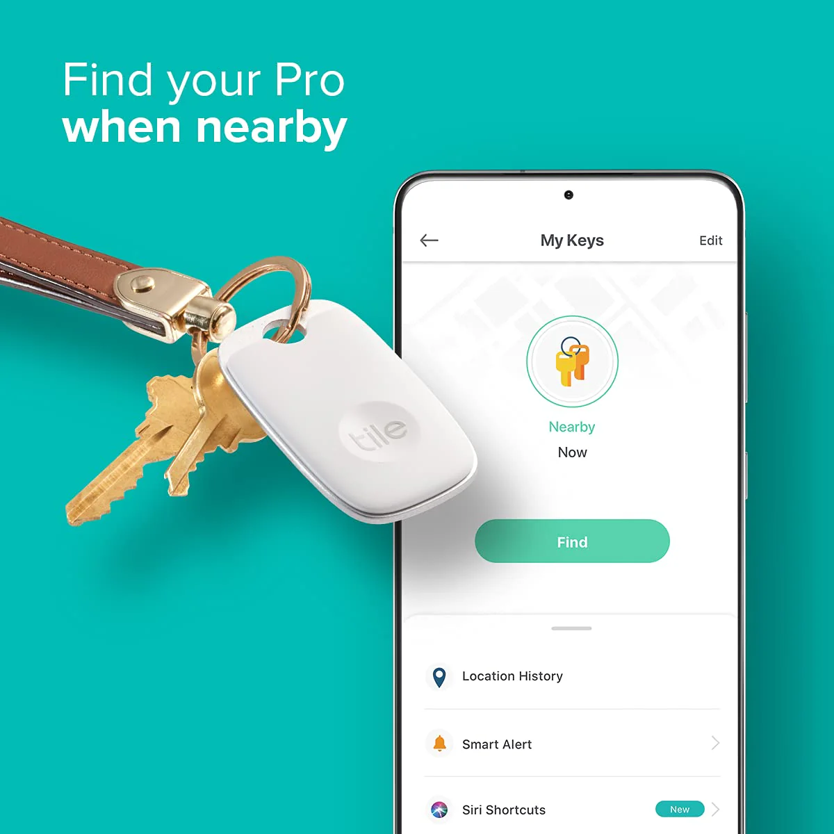 Tile Pro 4-Pack | Powerful Bluetooth Tracker. Keys Finder and Item Locator