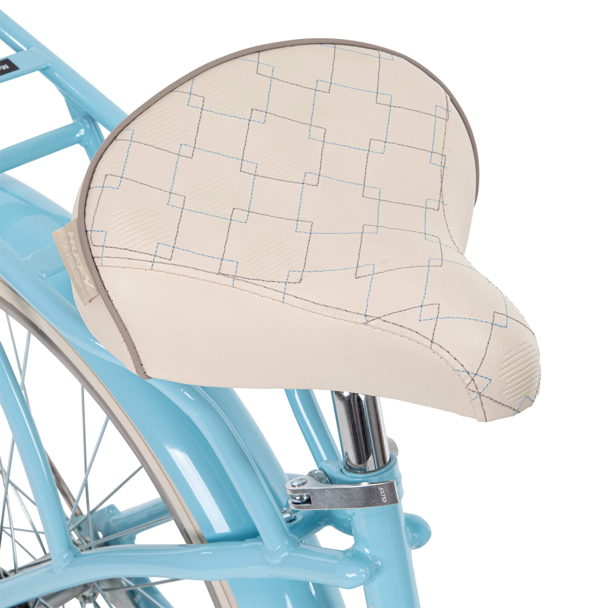 24 In. Girls Nel Lusso Women's Classic Beach Cruiser Bike. Light Blue