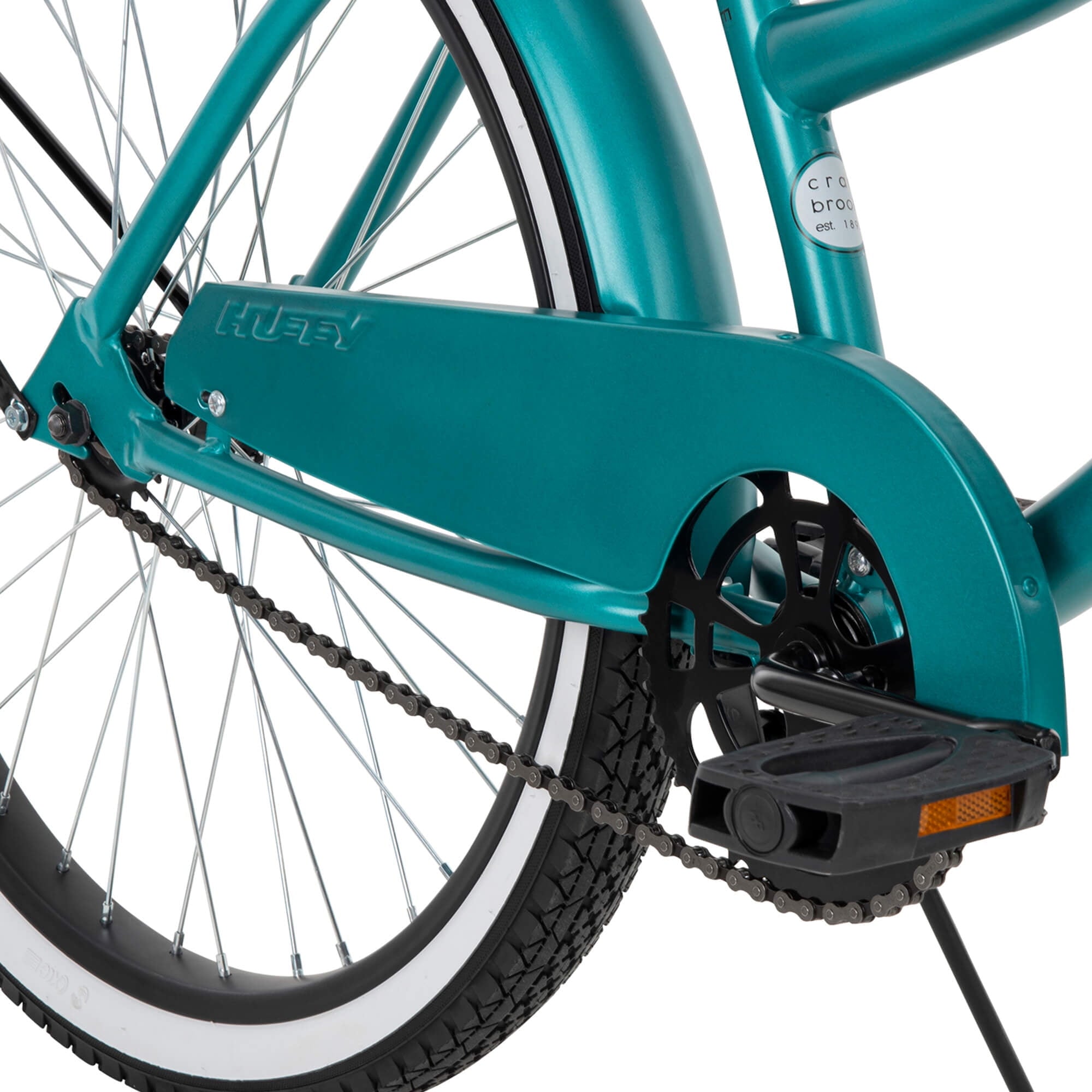 24¡± Cranbrook Girls Beach Cruiser Bike for Women. Emerald Green