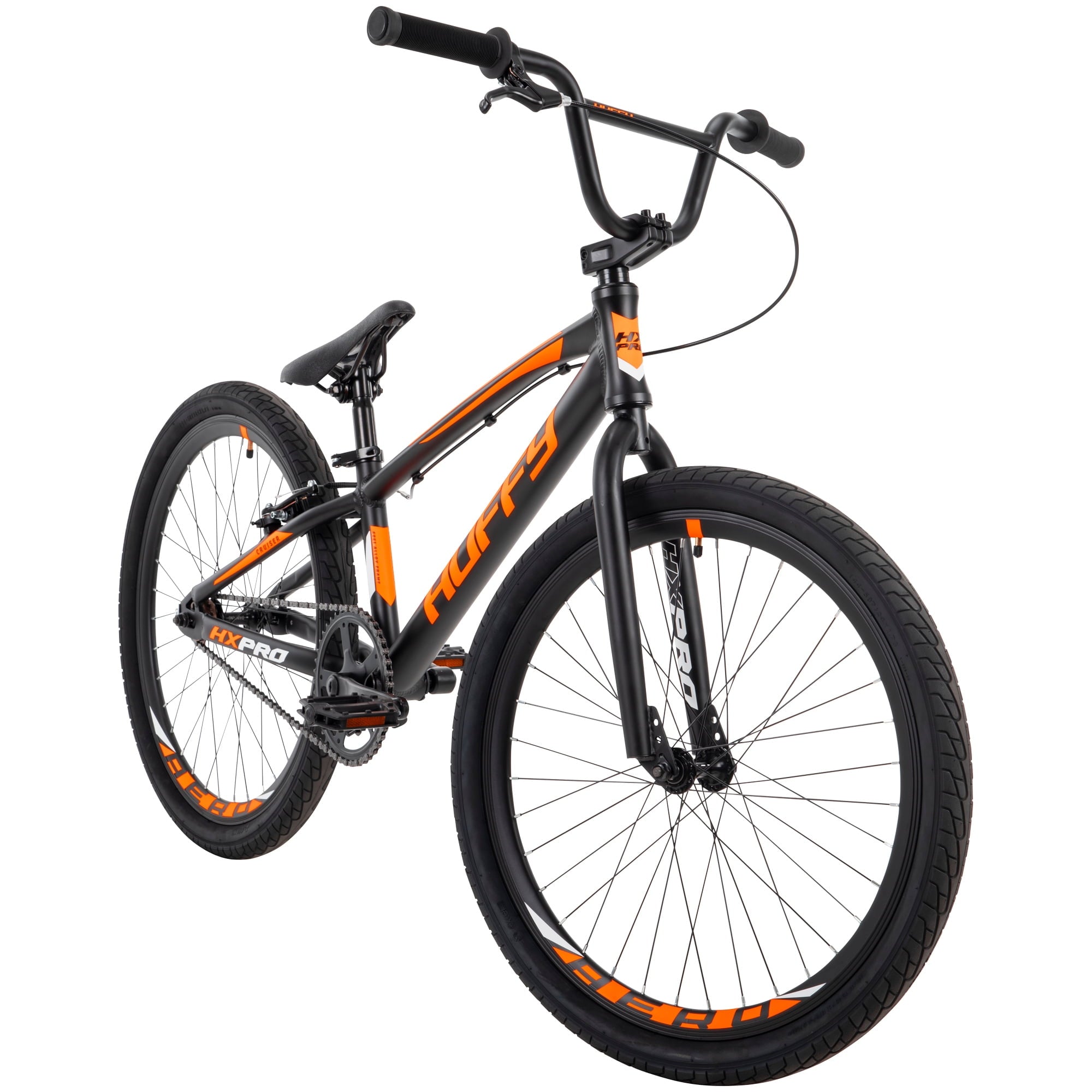 HX Pro Cruiser 24-inch Aluminum BMX Bike for Boys. Black/Orange