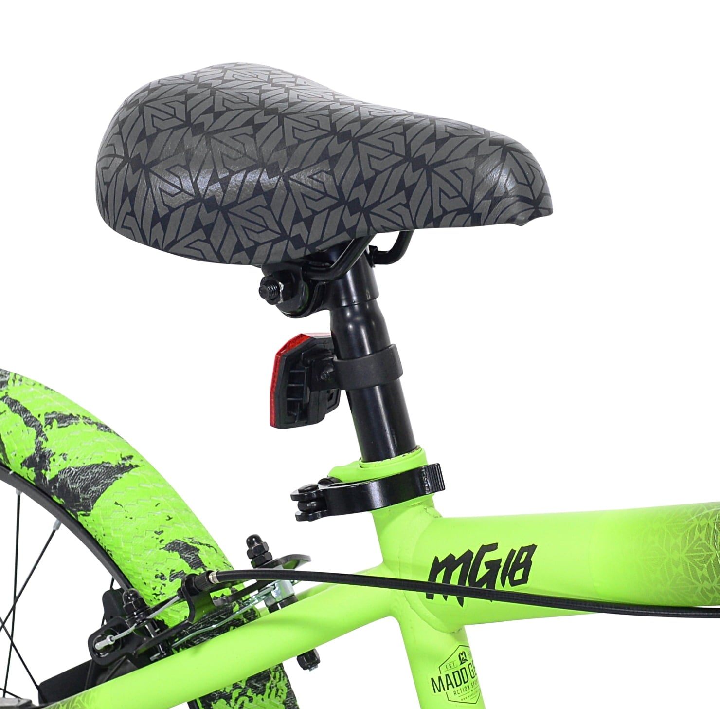Bicycles 18 Madd Gear MG18 BMX Boy's Bike. Black and Green