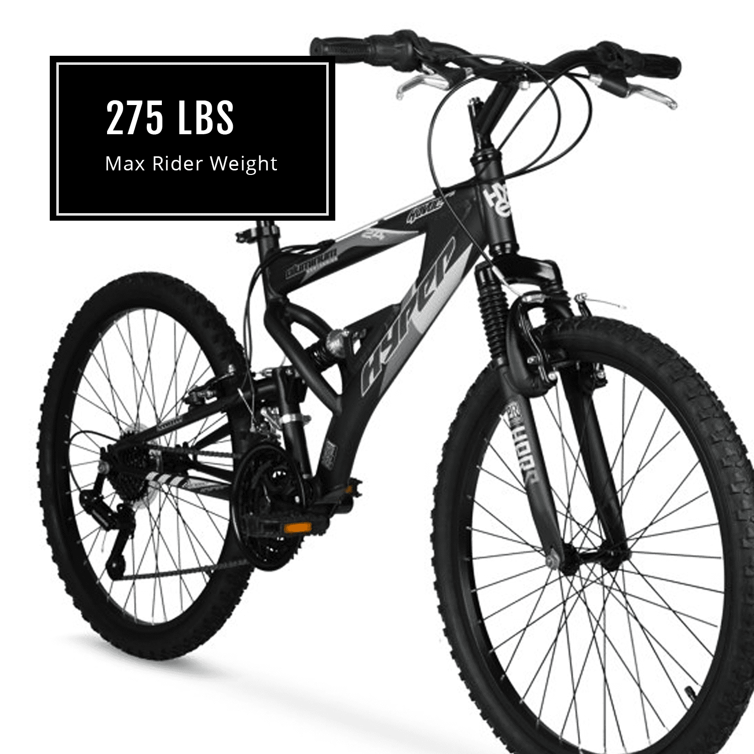 24 Men's Havoc Mountain Bike. Black
