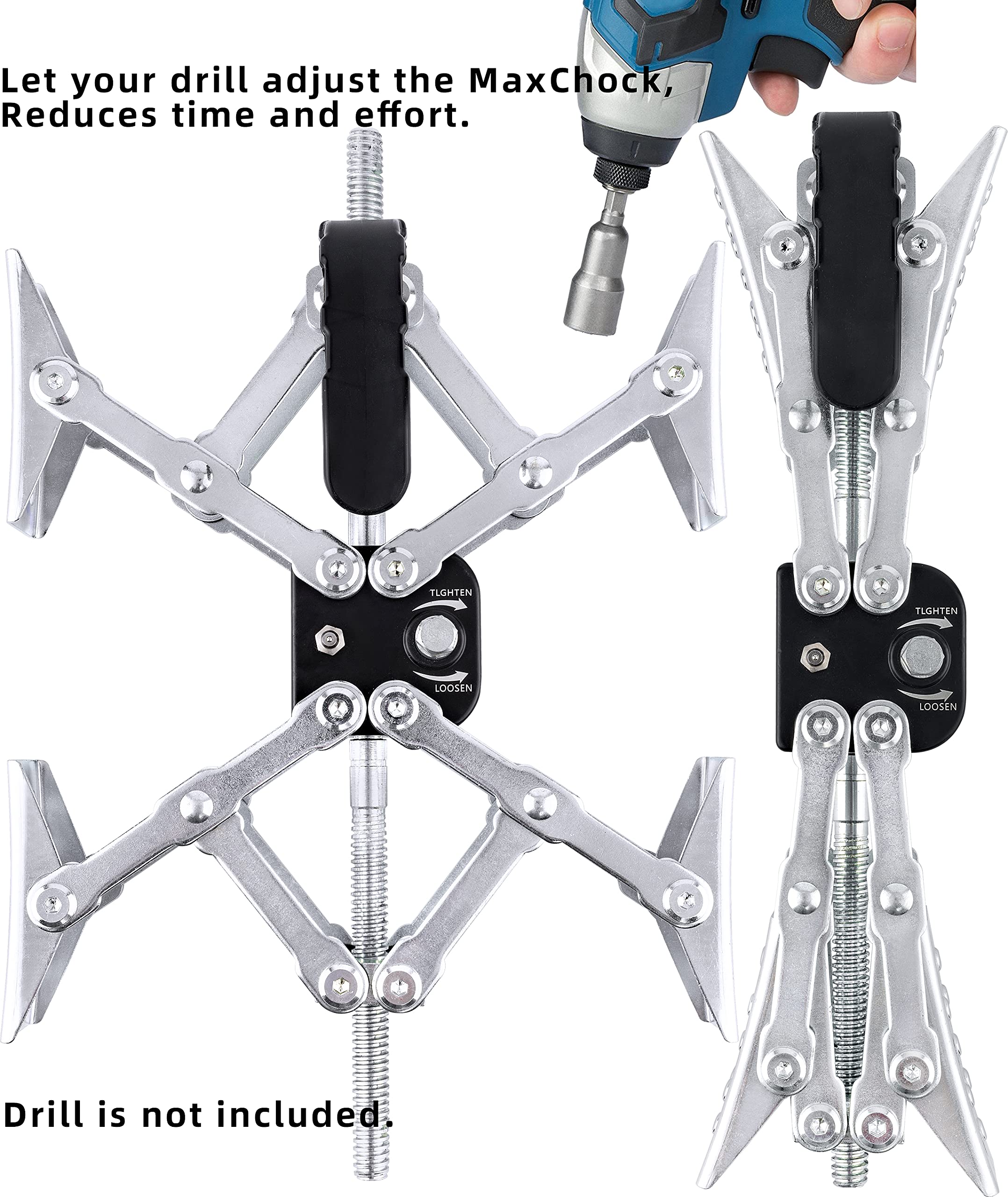 Maxchock 2 Pack X-Shaped RV Stabilizer Wheel Chock