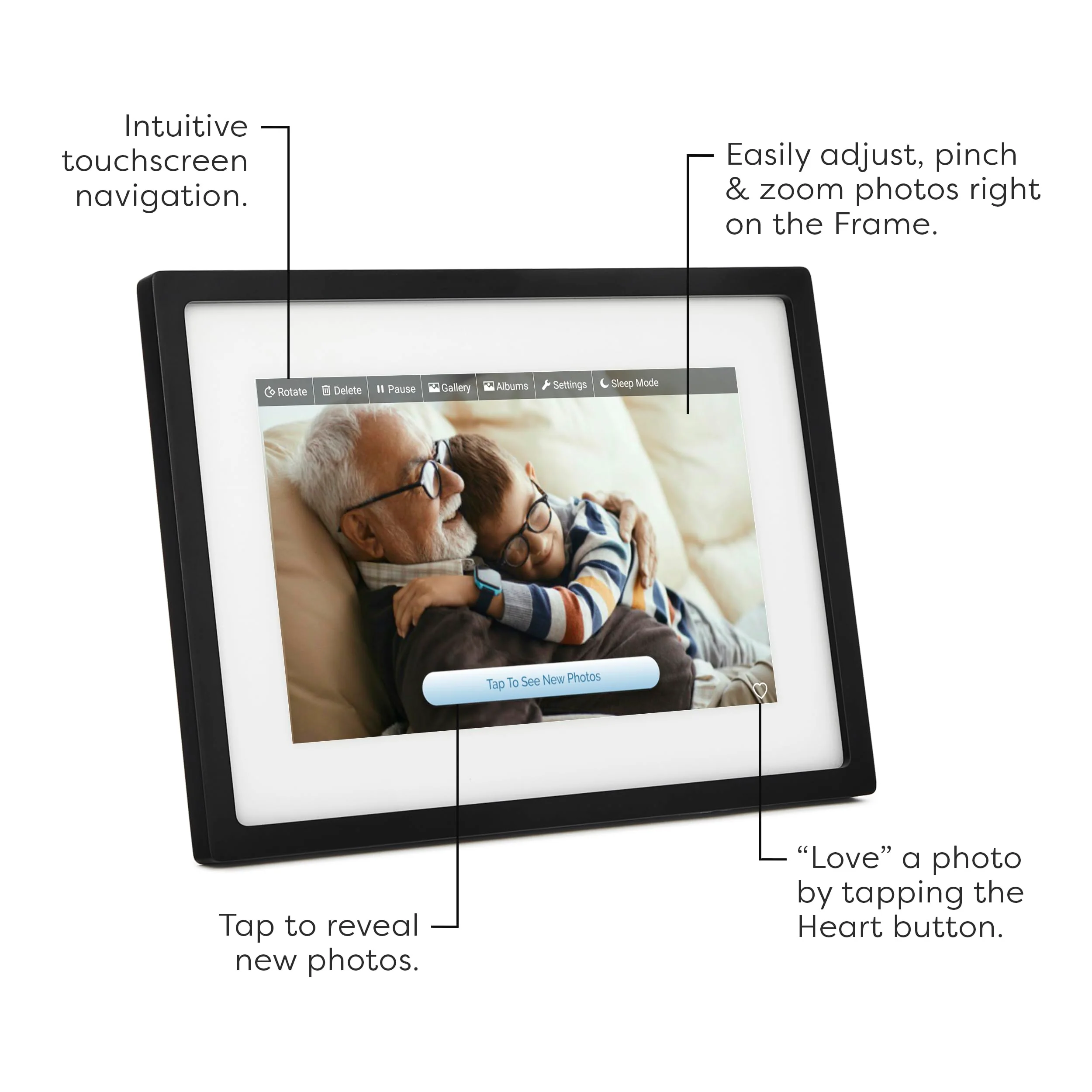 Skylight 10 Inch Black Digital Picture Frame