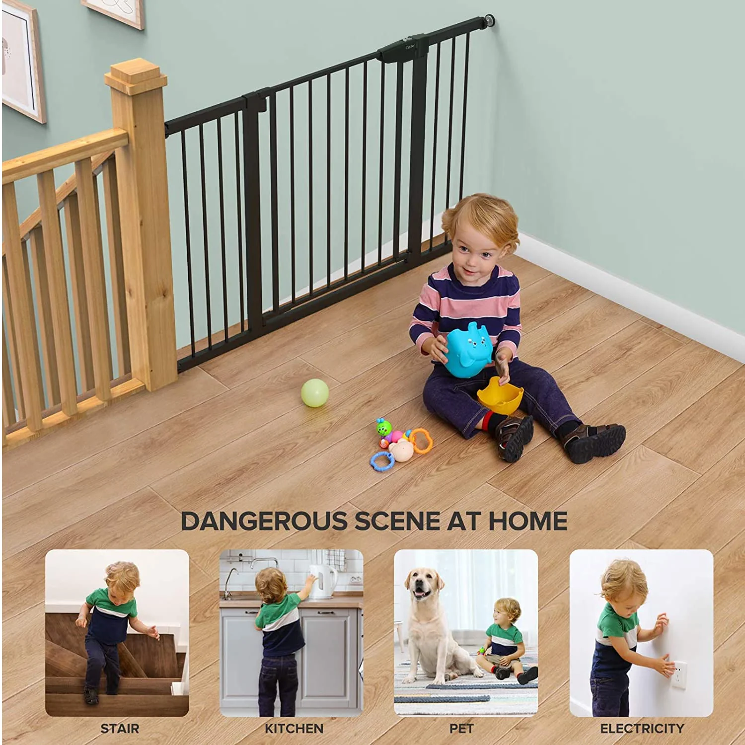 Cumbor 29.7 - 51.5 Baby Gate Extra Wide