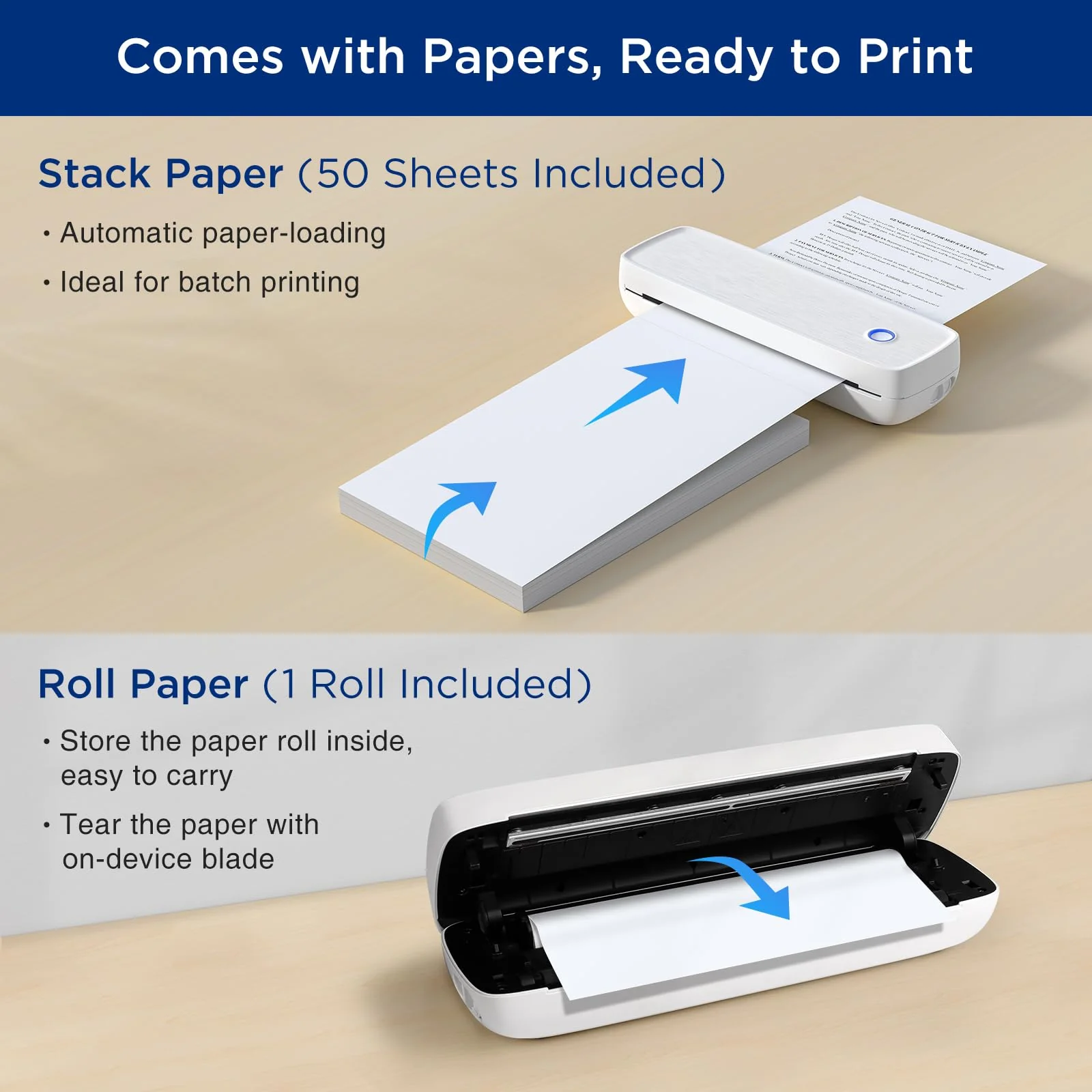 SUPVAN Portable Printer Wireless for Travel