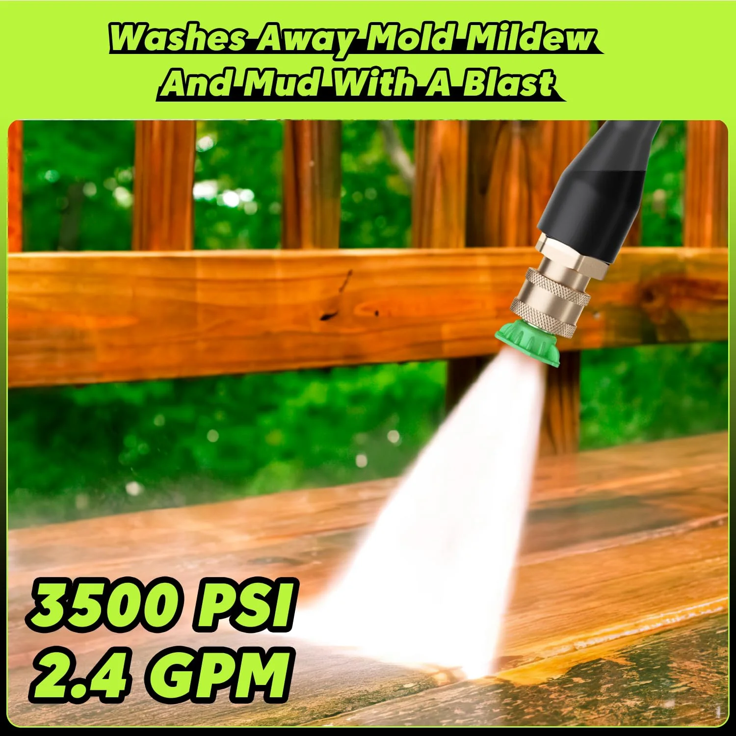 PowRyte Electric Pressure Washer. 3500 PSI 2.4 GPM