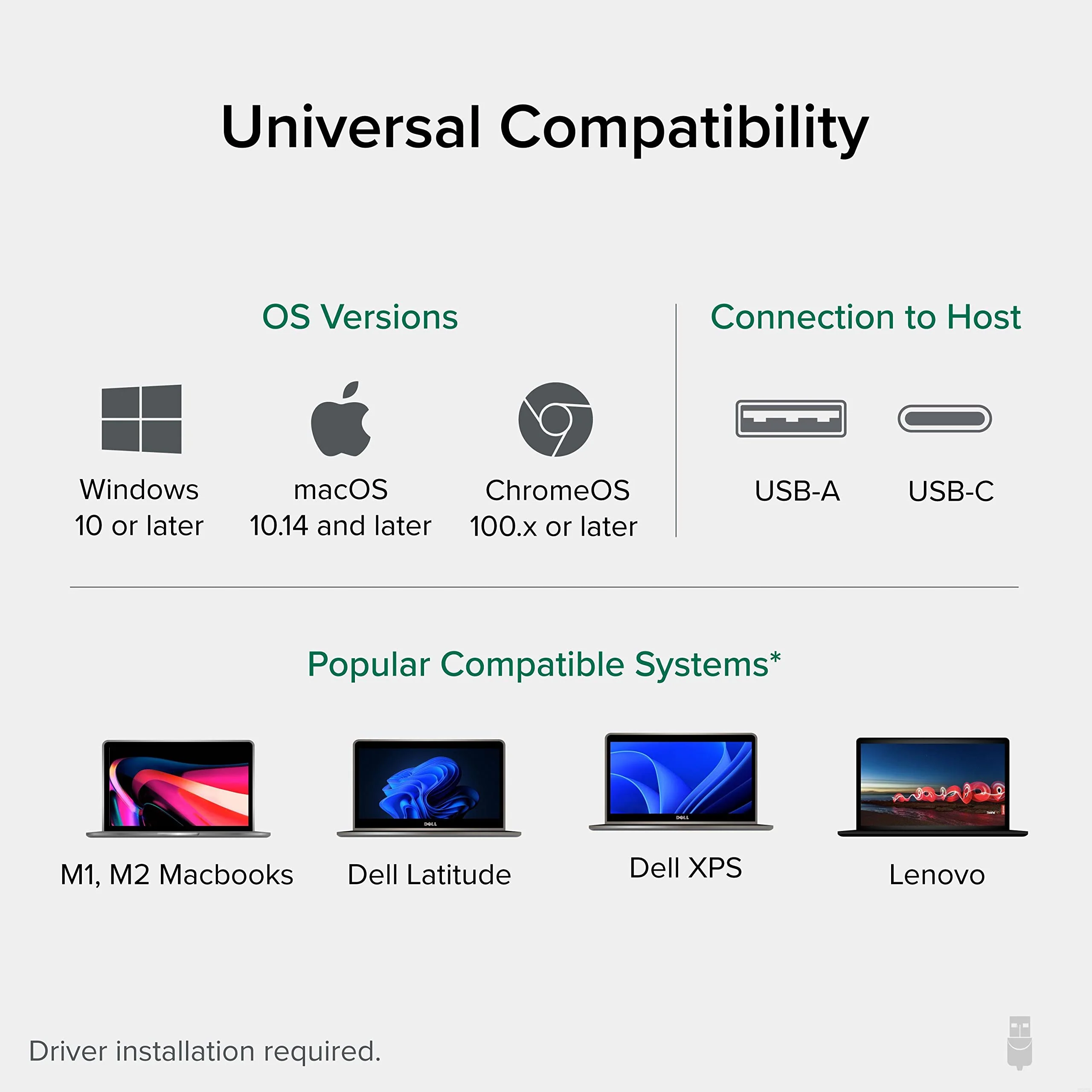 Plugable USB 3.0 and USB-C Universal Laptop Docking Station