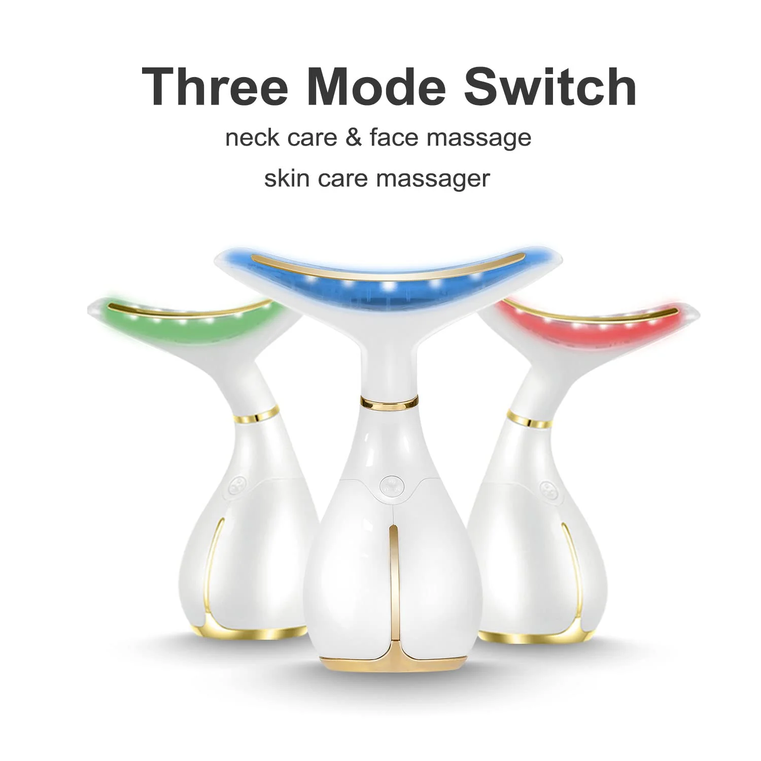 Ms.W Electric Red Light Face Massager for Face and Neck