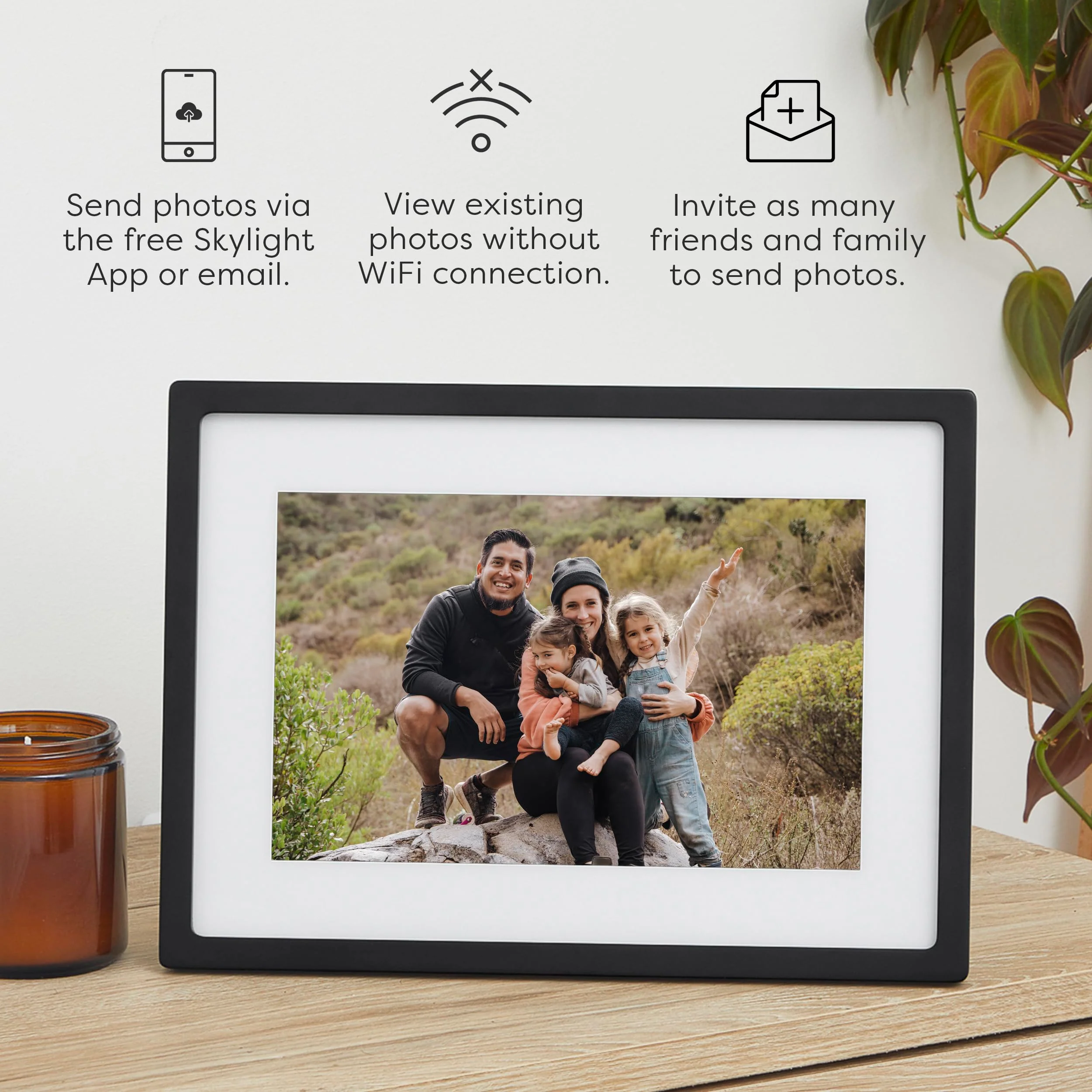 Skylight 10 Inch Black Digital Picture Frame