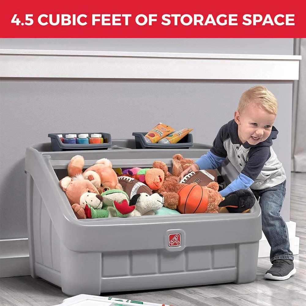 Step2 2-in-1 Toy Box and Easel Lid for Kids