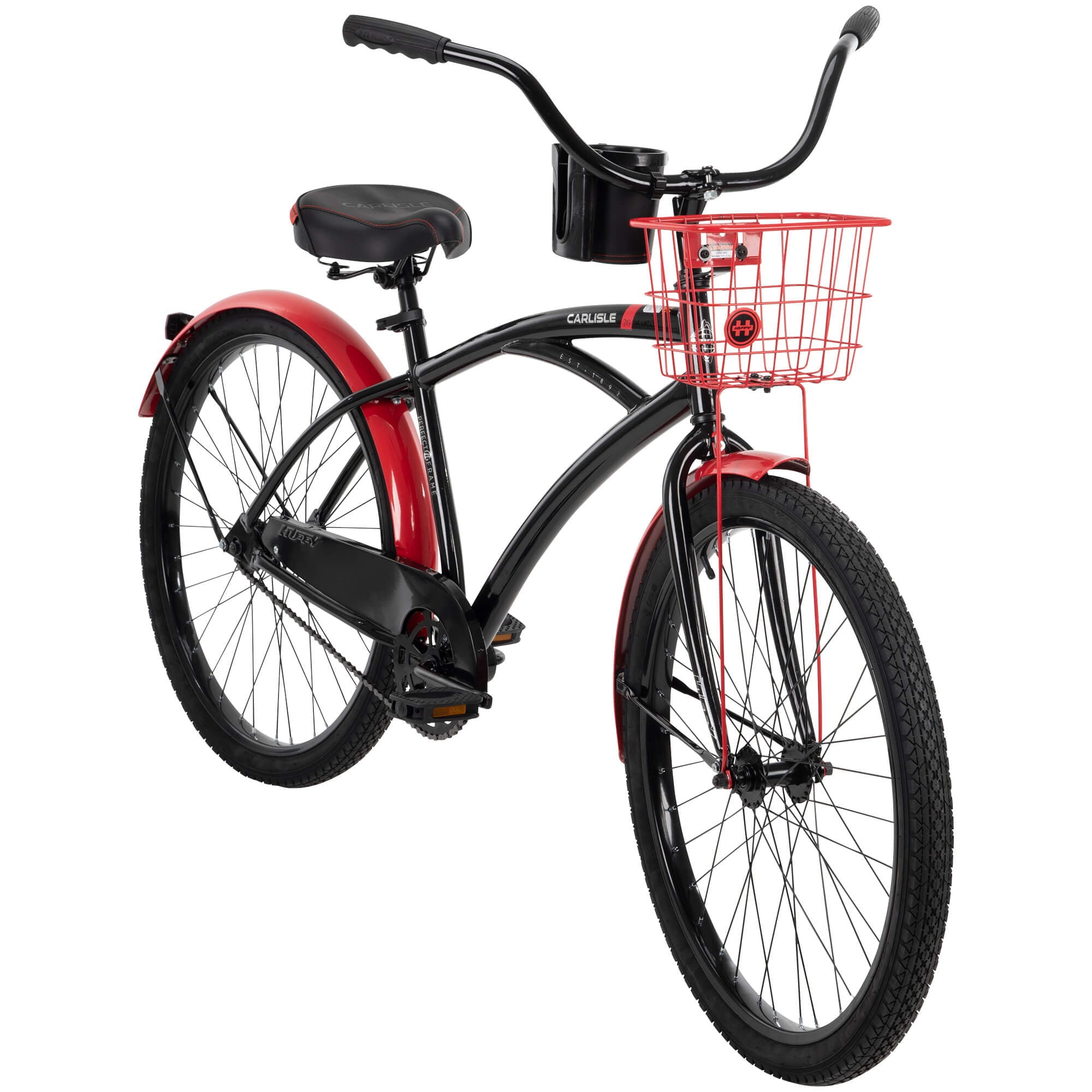 26 In. Carlisle Men¡¯s Comfort Cruiser Bike. Black