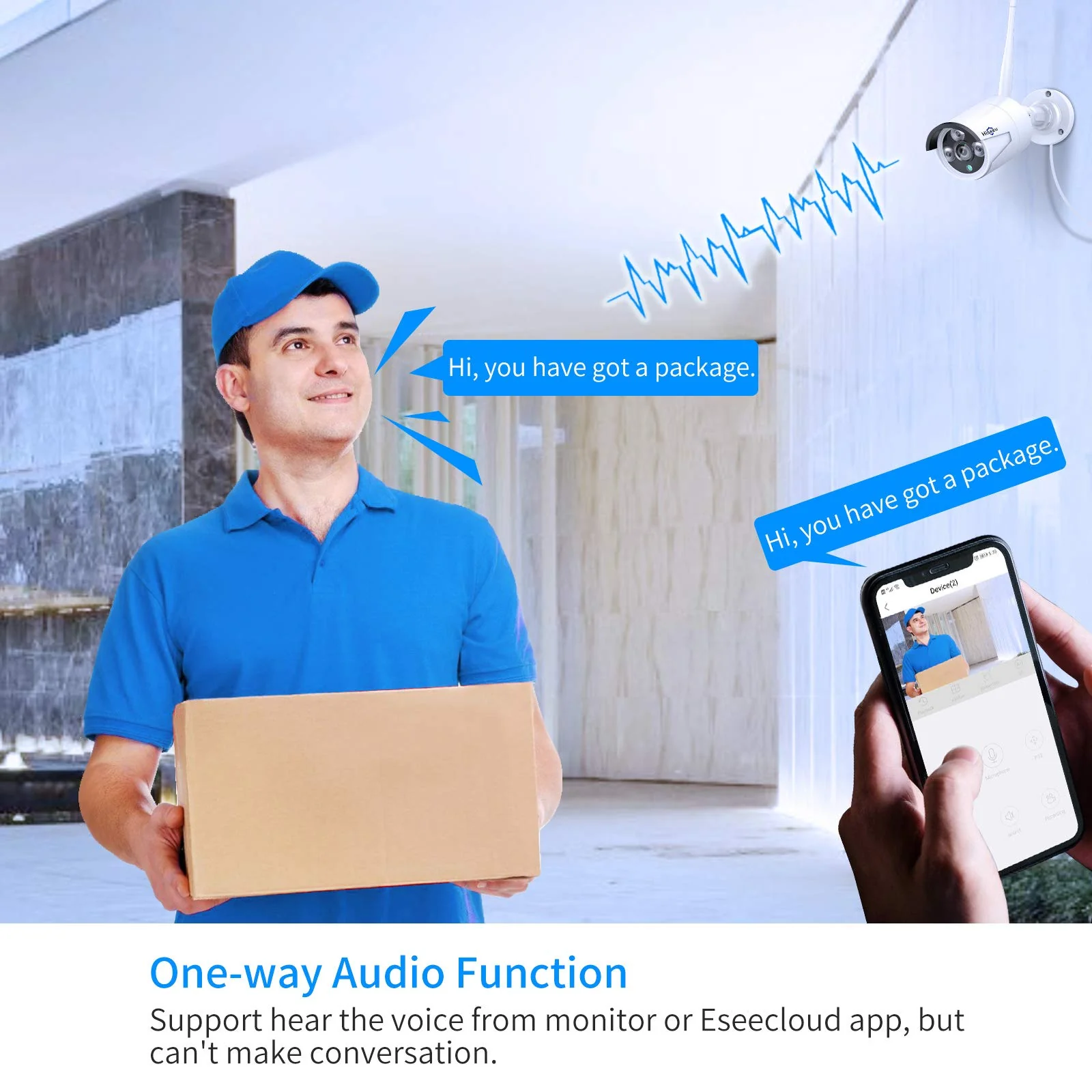 Hiseeu Wireless Security Camera System with 1TB Hard Drive