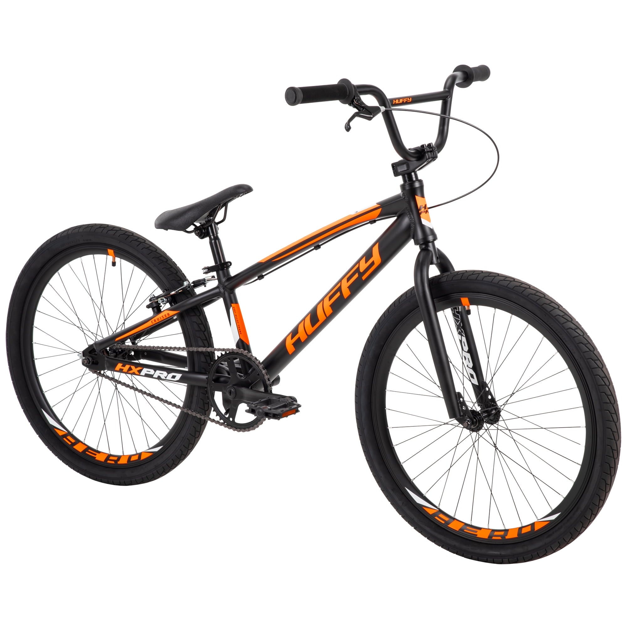 HX Pro Cruiser 24-inch Aluminum BMX Bike for Boys. Black/Orange